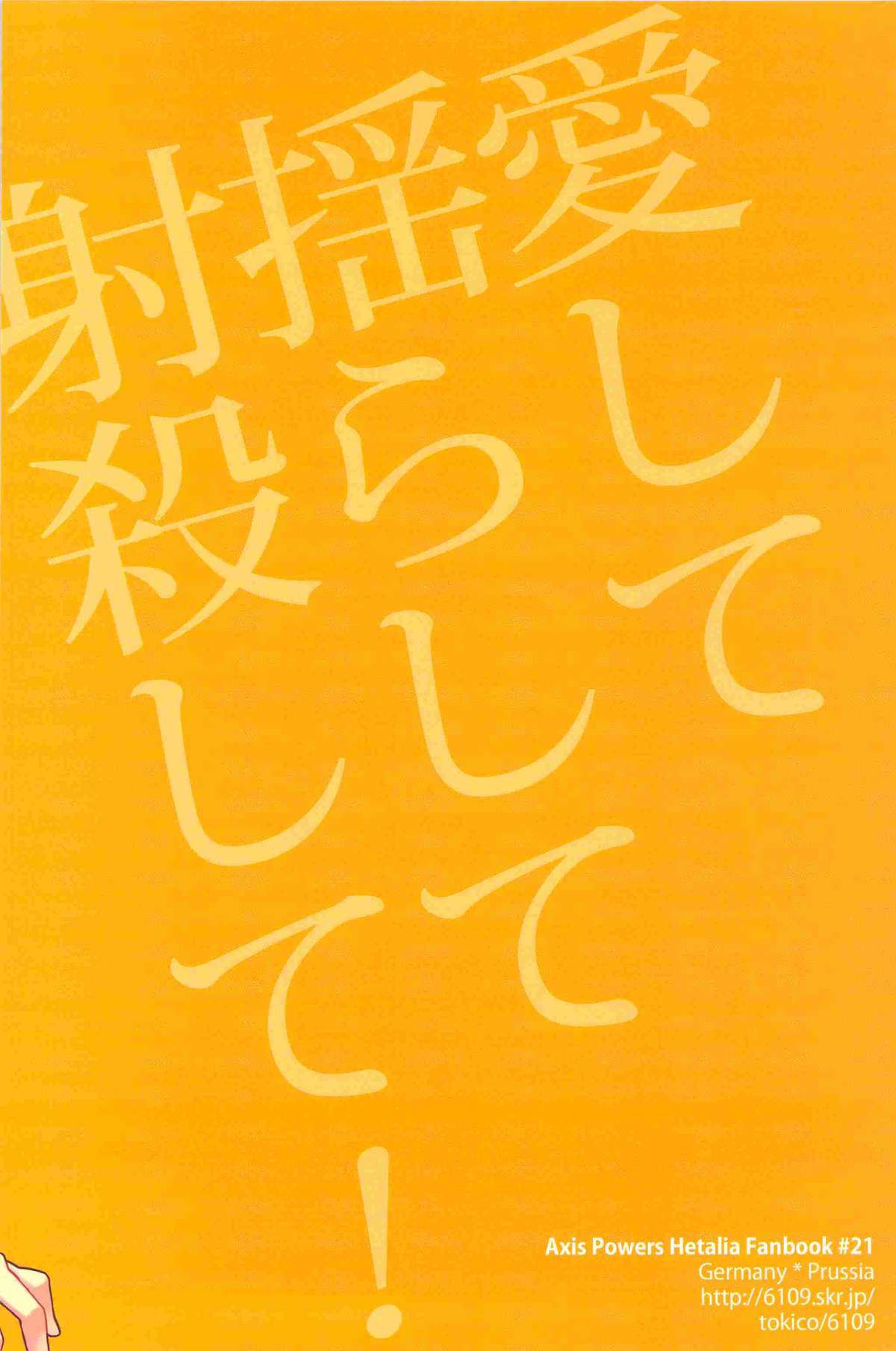 (SUPER21) [6109 (トキコ)] 愛して揺らして射殺して! (Axis Powers ヘタリア)