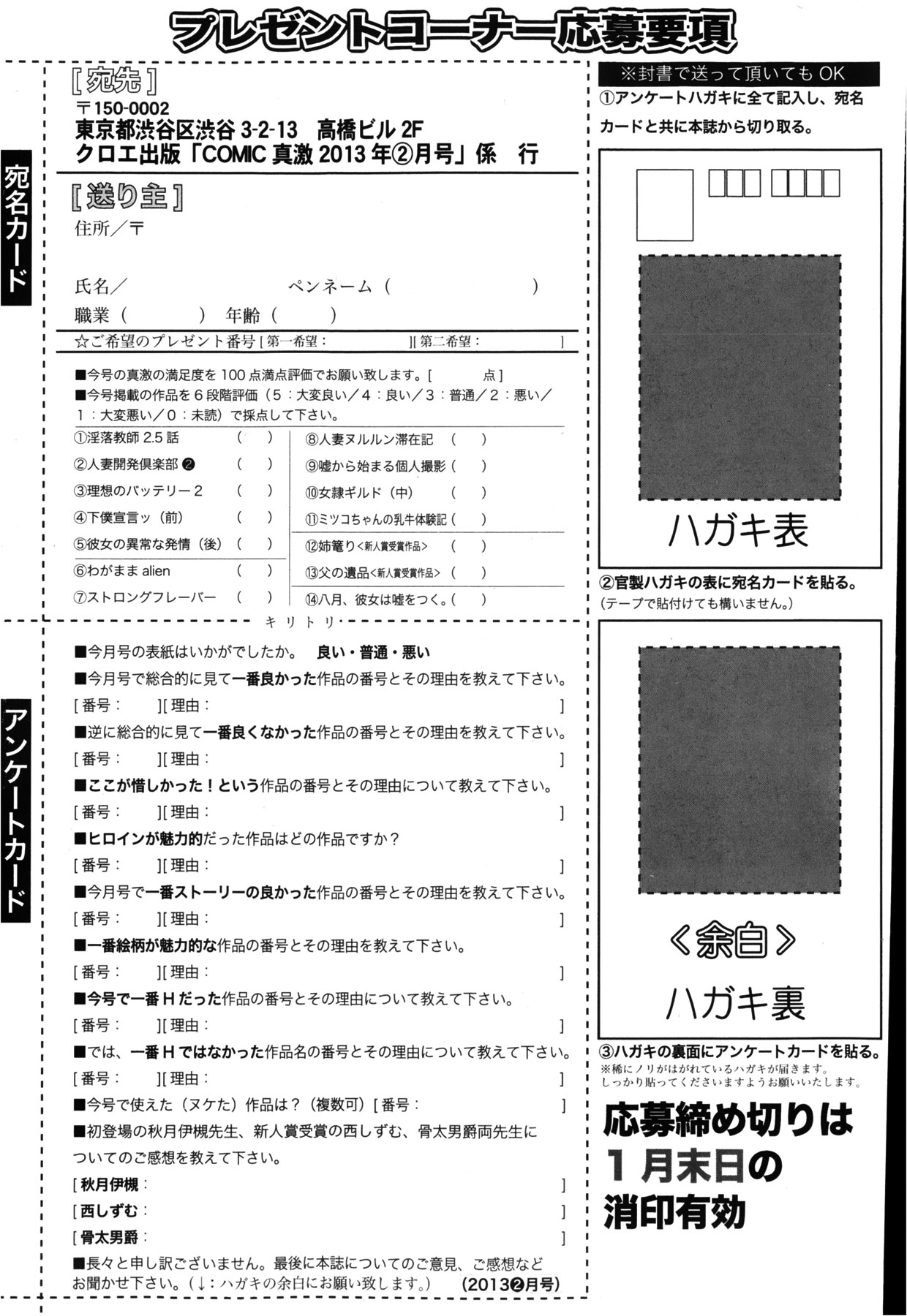 COMIC 真激 2013年2月号