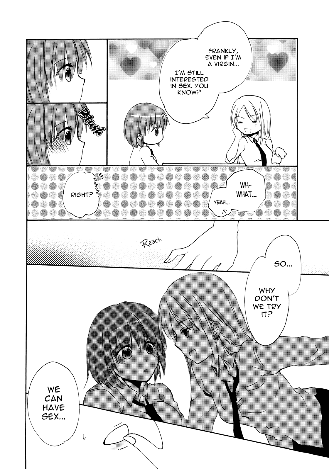 [楽時たらひ] 境界線上のバージン (紅百合 Girls Love H) [英訳]