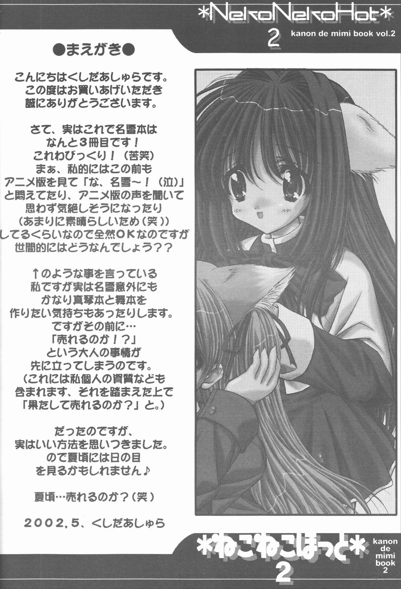 (Cレヴォ21) [阿修羅屋 (くしだあしゅら)] ねこねこほっと 2 (カノン)