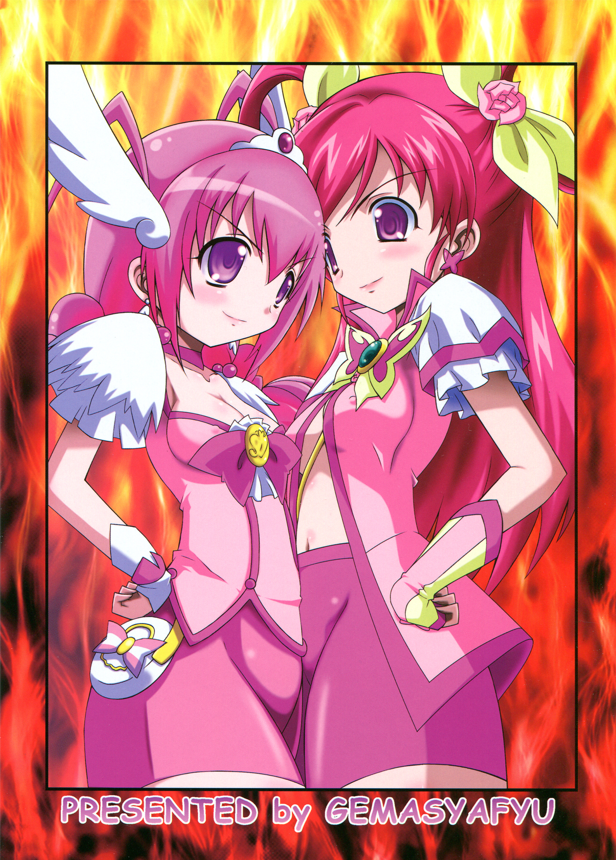 (C82) [ゲマシャフュ (ゲコゲさとる)] スマイル VS 5GoGo! スーパーフタナリ大戦 (スマイルプリキュア!, Yes! プリキュア5 Go Go!)