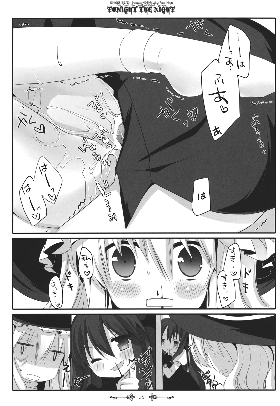 (例大祭9) [D・N・A.Lab., いちごさいず (ミヤスリサ, なつめえり)] Tonight The Night (東方Project)