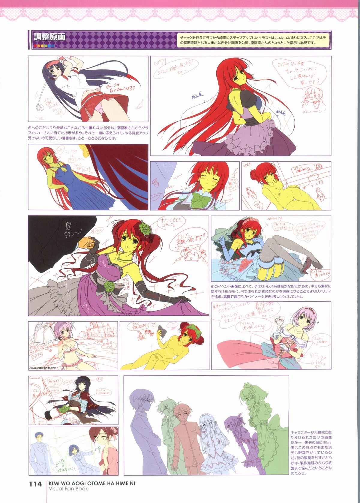 君を仰ぎ乙女は姫にビジュアルファンブック