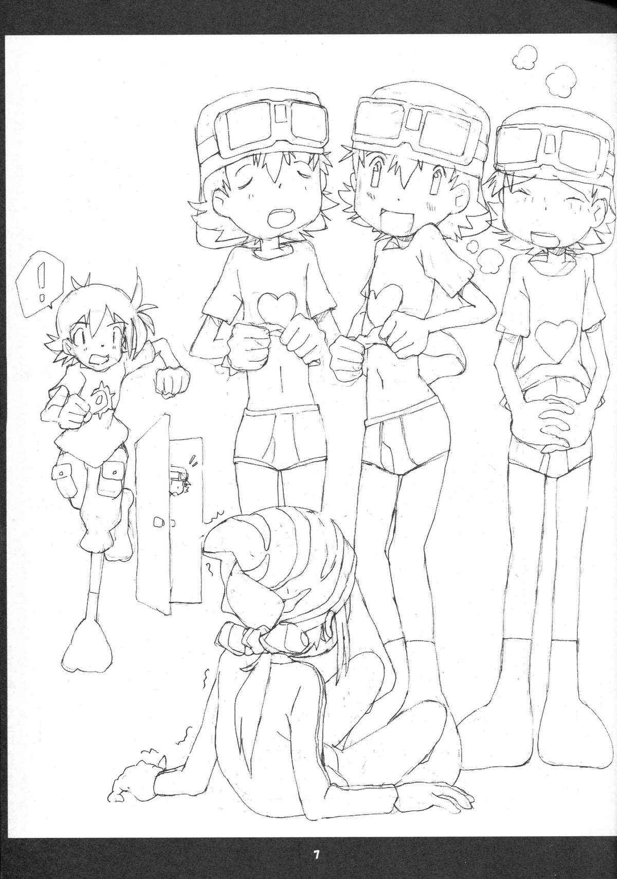 [平らな宇宙 (天野学)] 七人のたくや THE EVOLUTION OF TAKUYA (デジモンフロンティア)