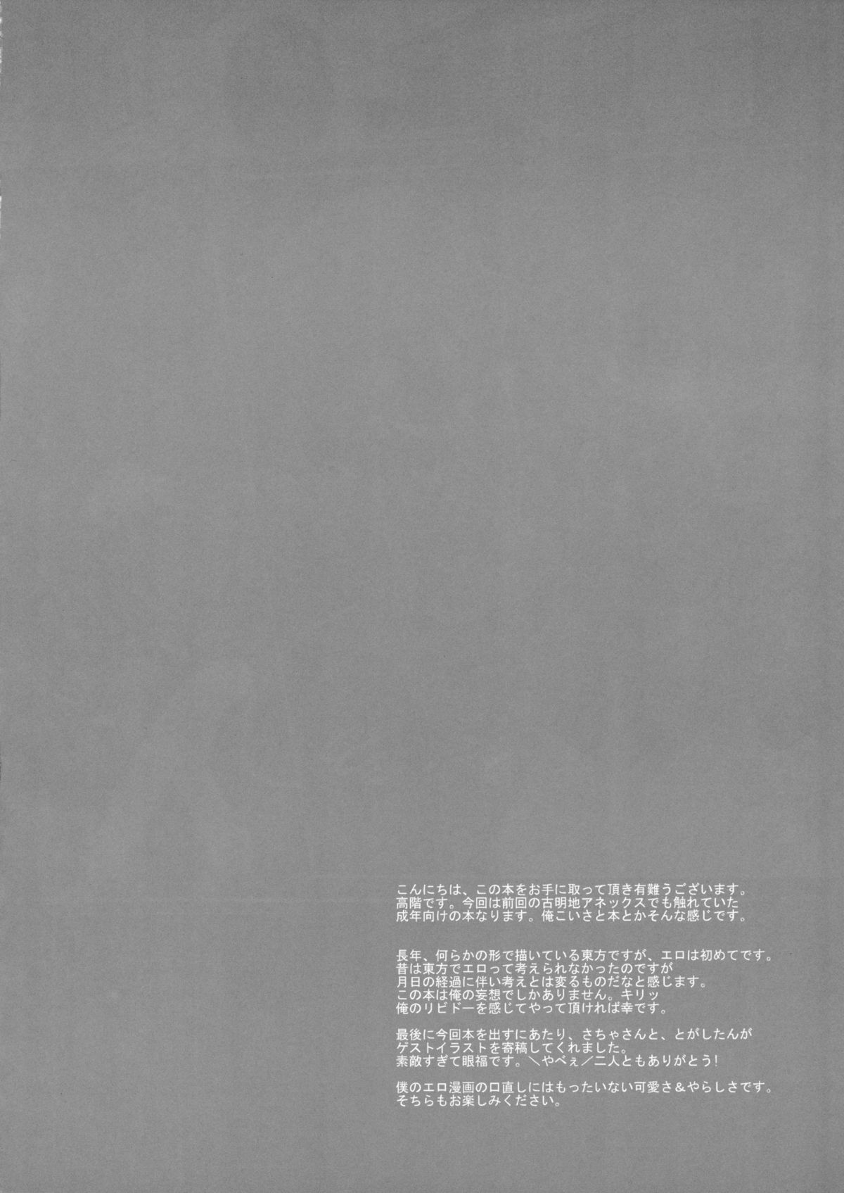 (C80) [Twinkle Snows (高階@聖人)] エロメイジアネックス (東方Project) [英訳]