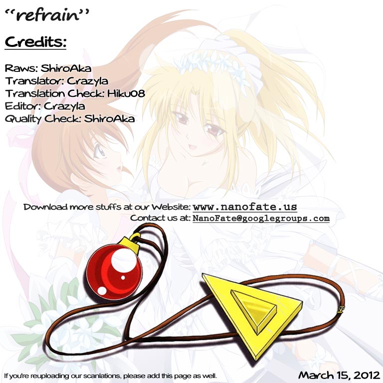 [あははとリリカルイラスト制作中 (あはは)] refrain (魔法少女リリカルなのは) [英訳]