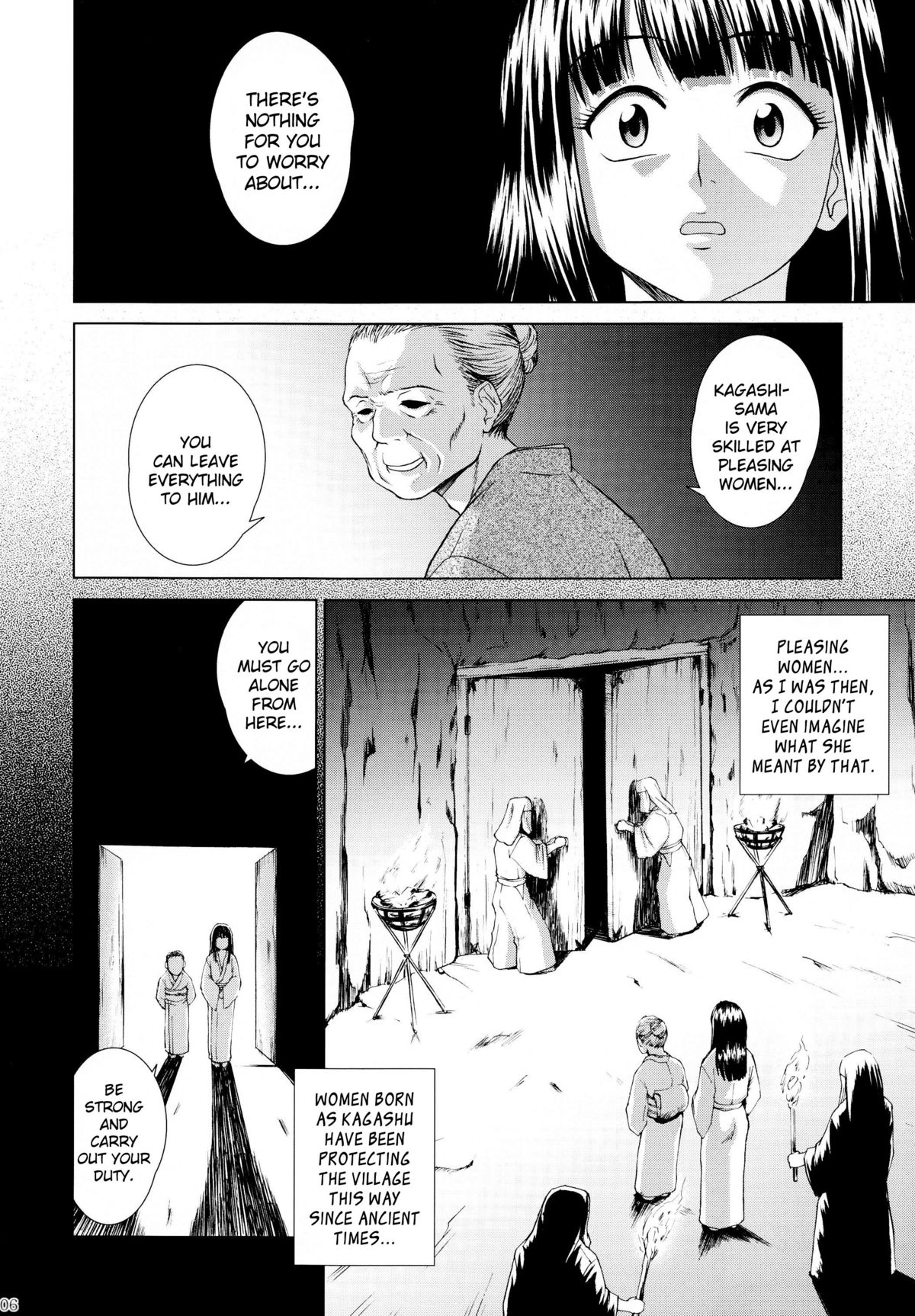 (C68) [MEGALITH PRODUCTION (しのぎ×鋭介)] 加賀守の巫女 [英訳]