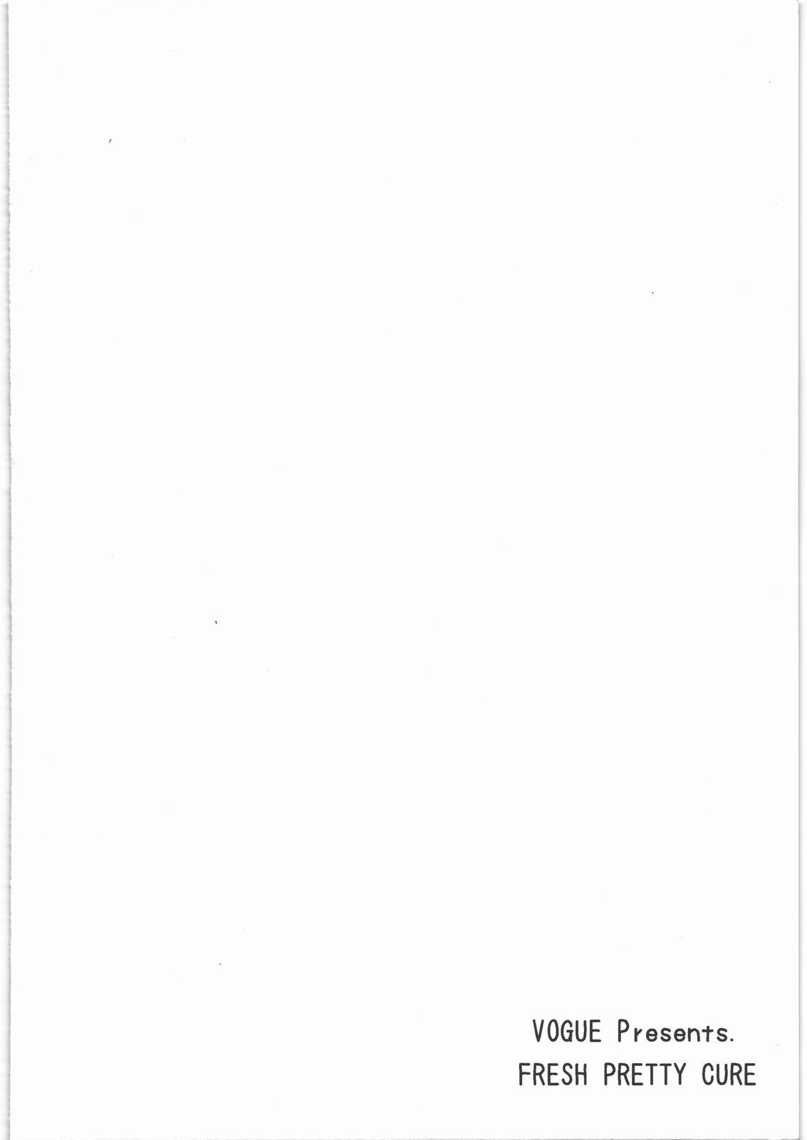 (C77) [VOGUE (vogue)] 特濃ミルク フルーツがけ (フレッシュプリキュア!)