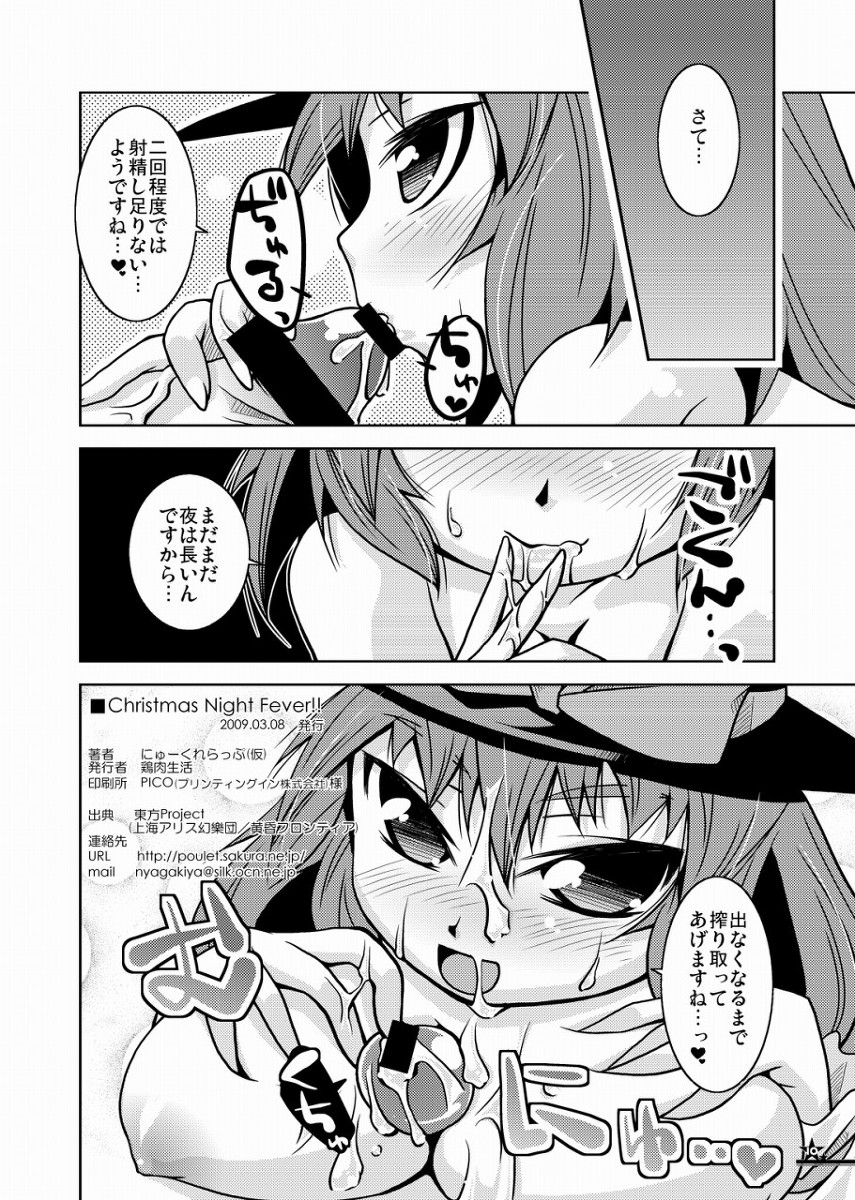 (例大祭6) [鶏肉生活 (にゅーくれらっぷ(仮))]	Christmas Night Fever!! (東方Project)