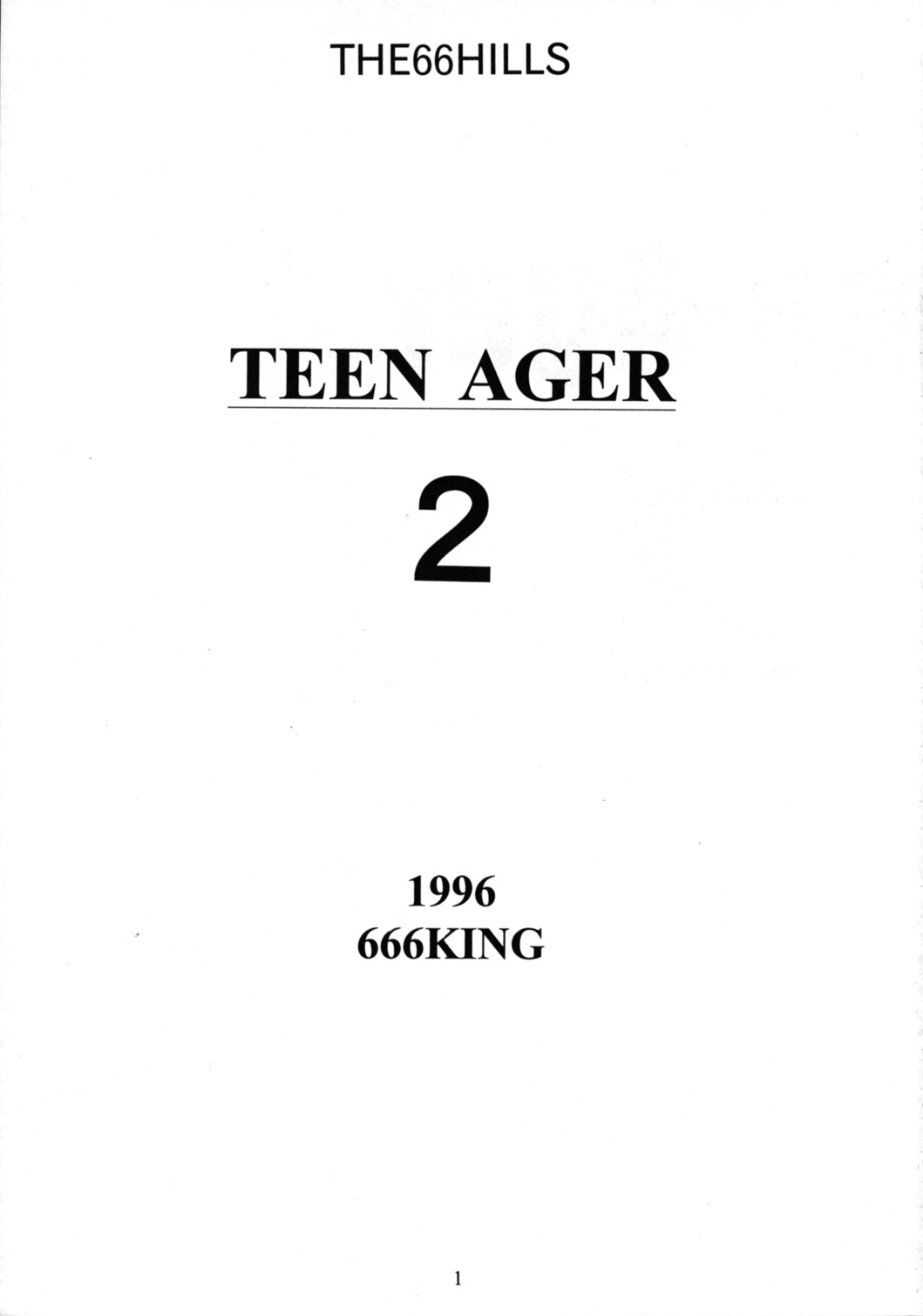 (C55) [66の丘 (66-夢王)] Teen-Ager 2