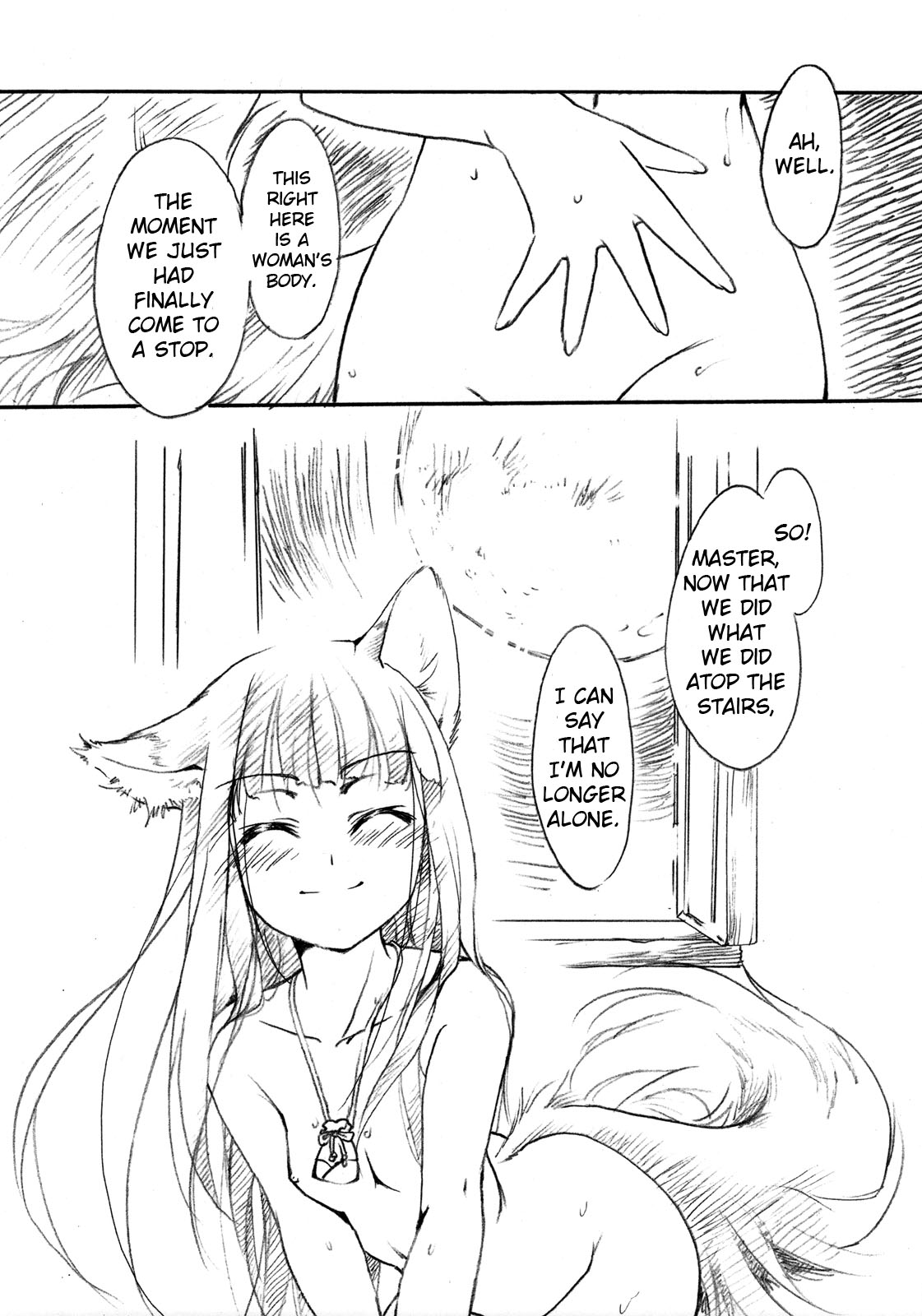 (COMIC1☆2) [ひなプリン (いくたたかのん)] 狼のちょっとHな話 (狼と香辛料) [英訳]