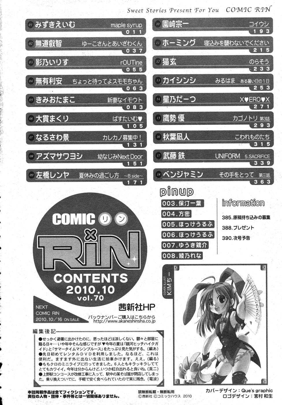 COMIC RiN 2010年10月号