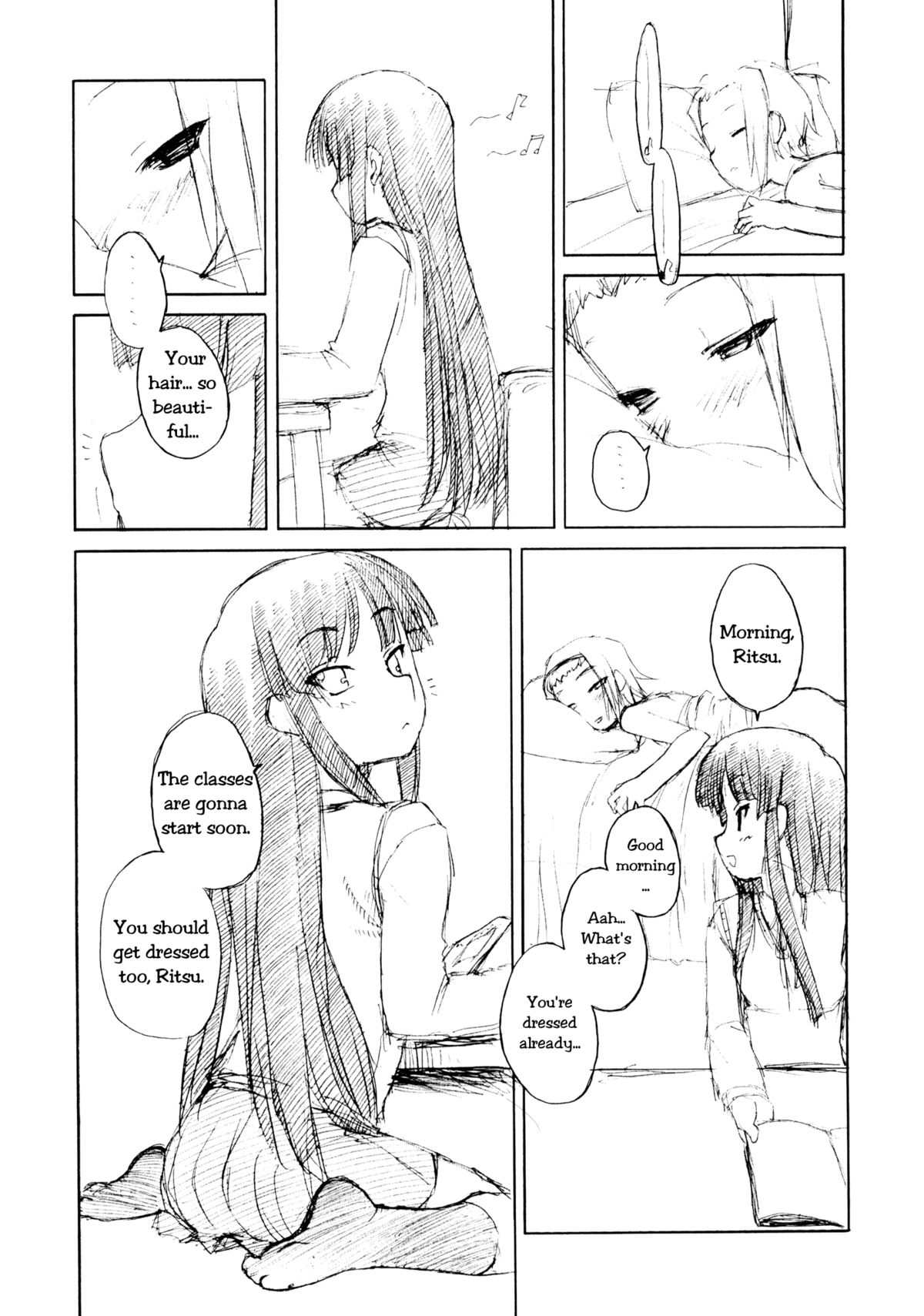 [忍ノ館 (いわまよしき)] 律×澪 百合というよりはレズ (けいおん!) [英訳]