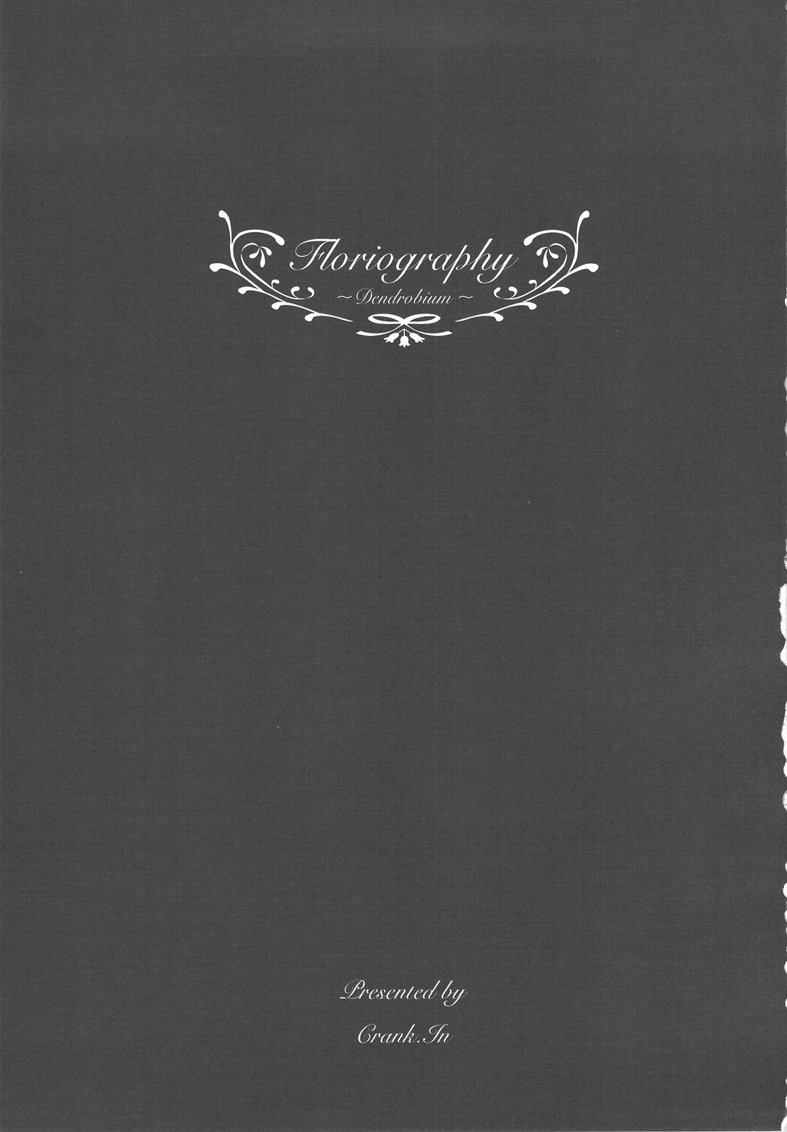 (C75) [クランク・イン (水谷とおる)] Floriography -Dendrobium- [英訳]