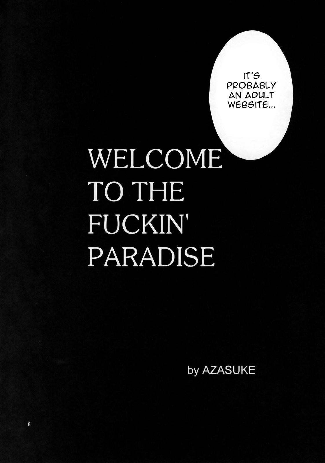 (C76) [AZASUKE WIND (AZASUKE)] WELCOME TO THE FUCKIN' PARADISE (ブラックラグ－ン) [英訳]