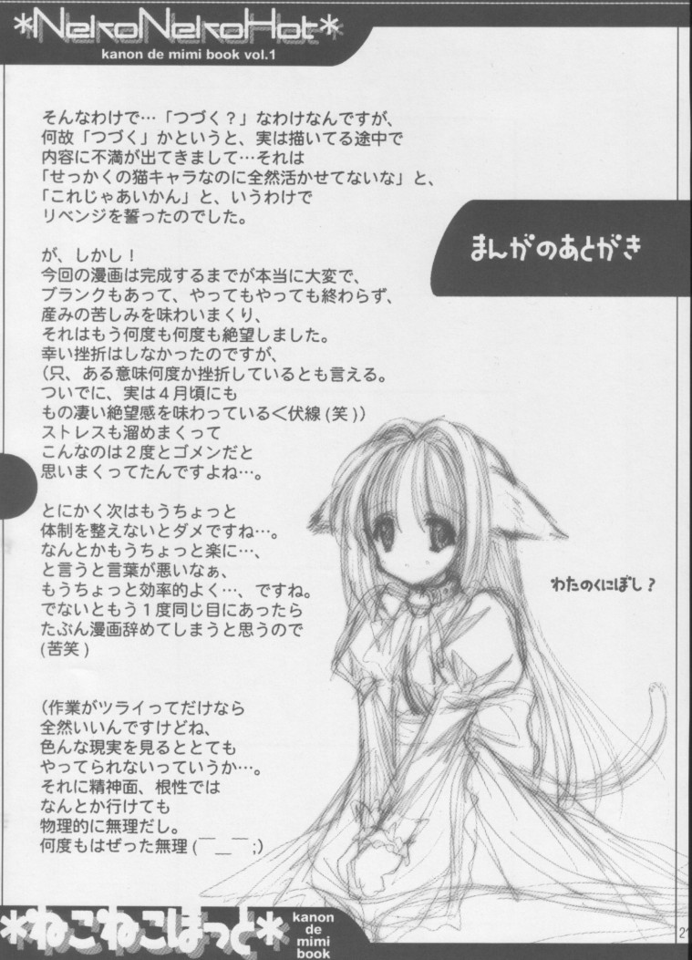 [阿修羅屋 (くしだあしゅら)] ねこねこほっと (カノン)