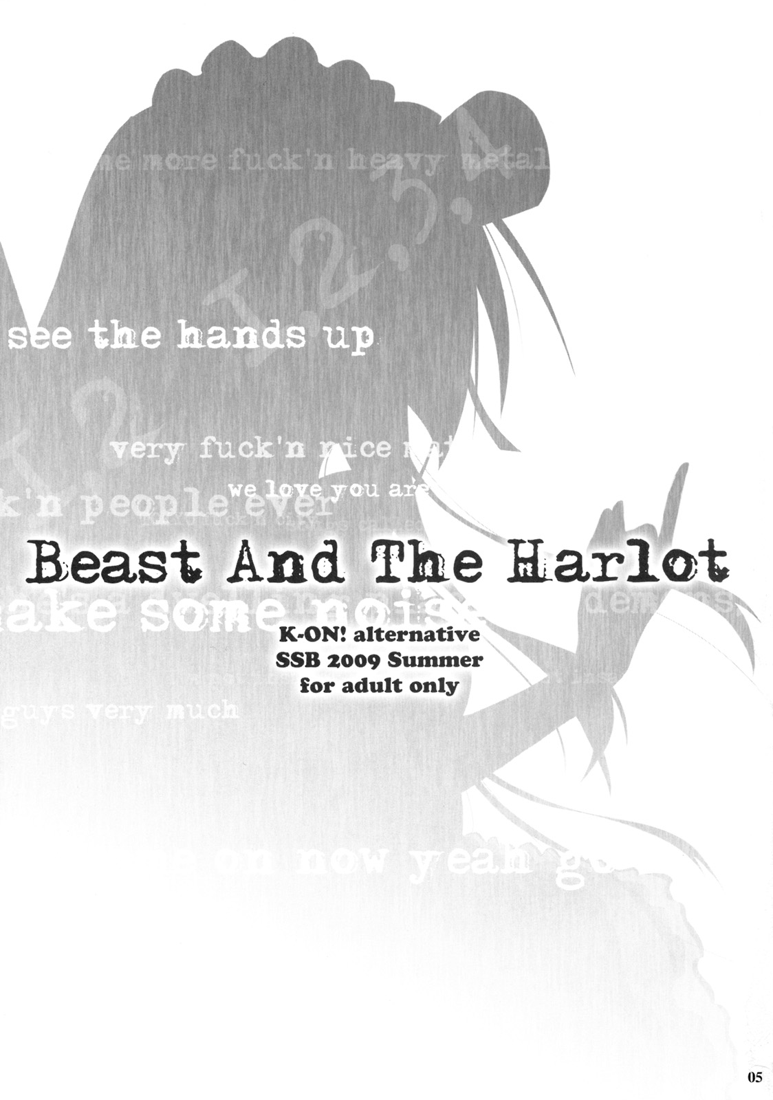 (C76) [SSB (まりりん)] Beast And The Harlot (けいおん!)