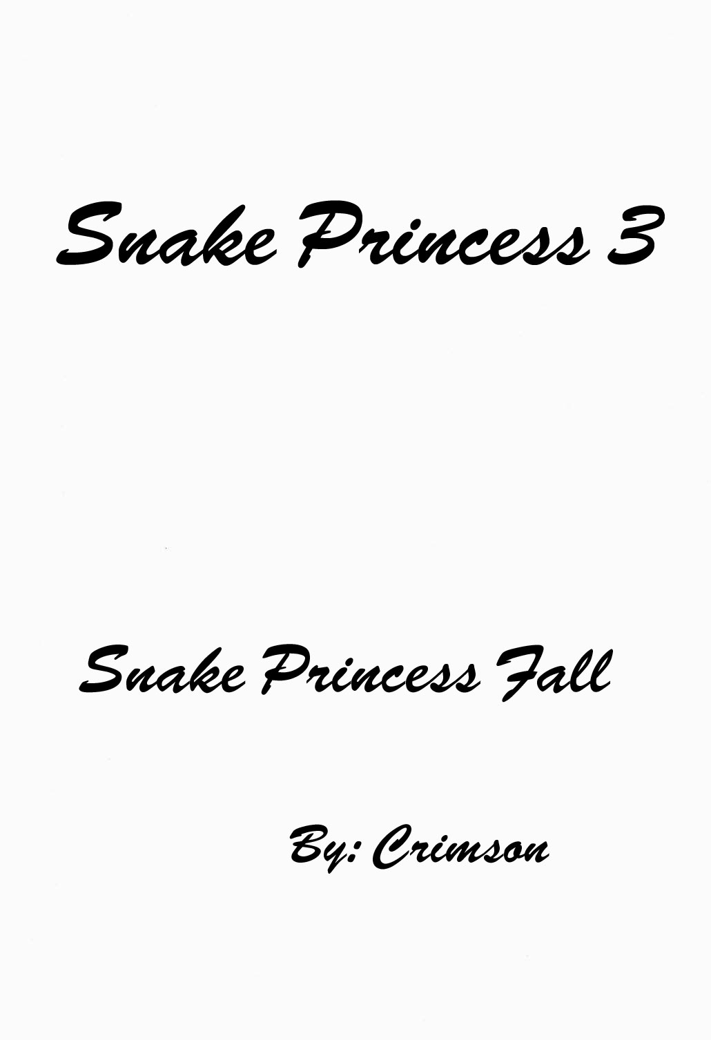 【クリムゾン（カーマイン）】へび姫3ばくろ|スネークプリンセスエクスポージャー（ワンピース）[英語]