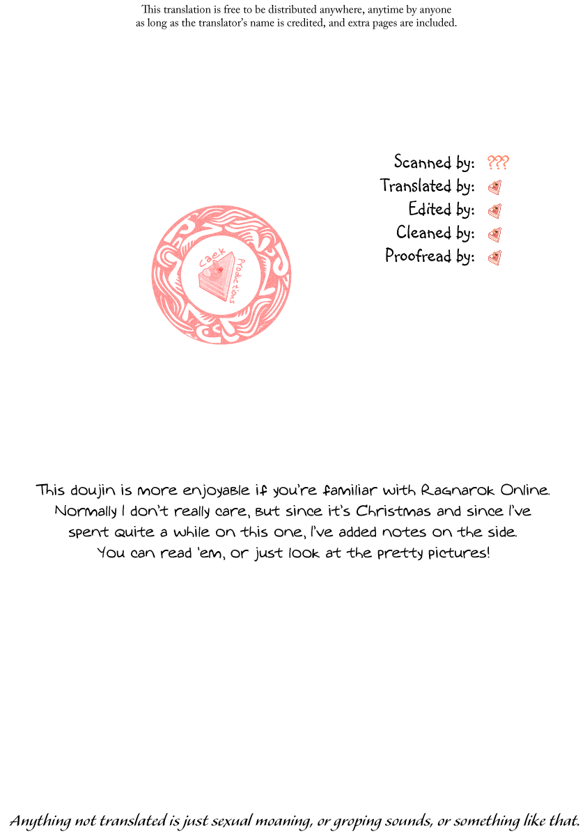 (C65) [隣の仔猫 (Pとも)] roQ (ラグナロクオンライン) [英訳]