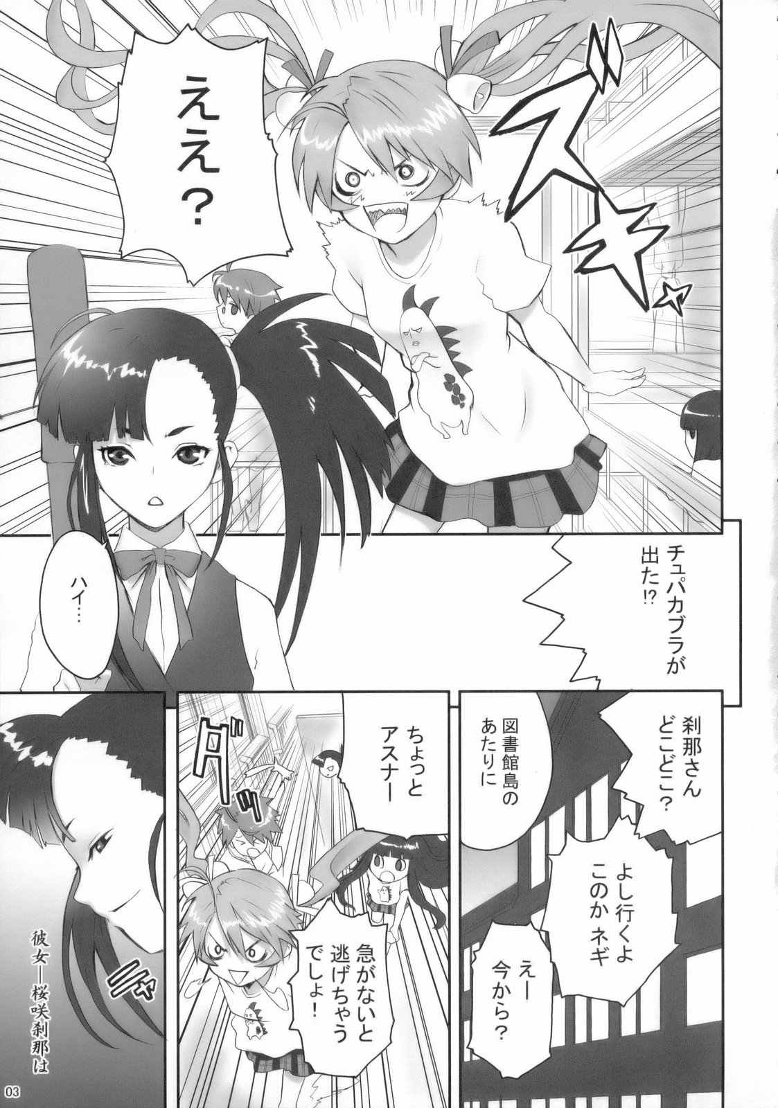 (C71) [マンガスーパー (猫井ミィ)] 1000% STALKING! (魔法先生ネギま！)