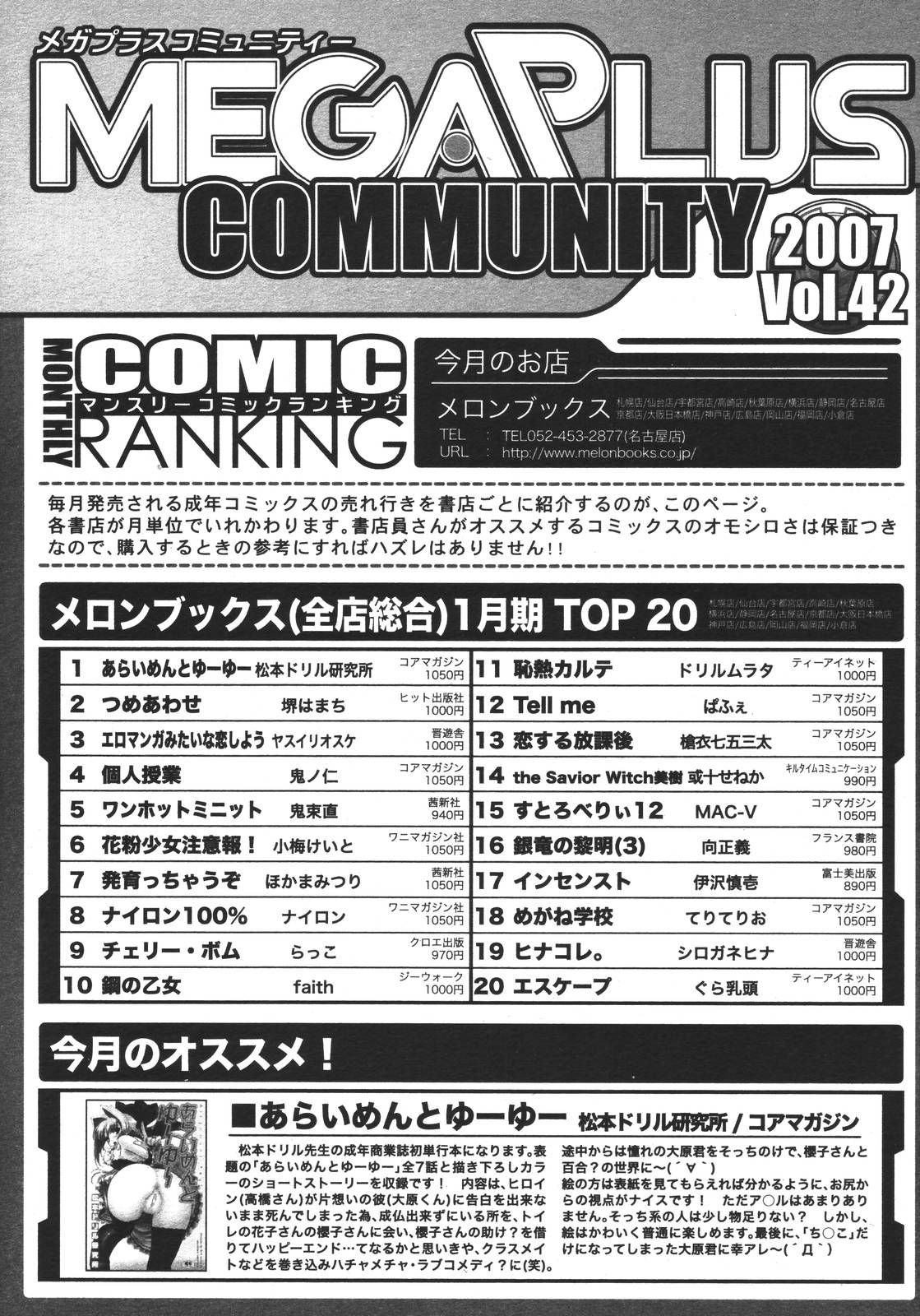 【アンソロジー】【2007-03-10】COMICMEGAPLUS Vol.42（2007-04）