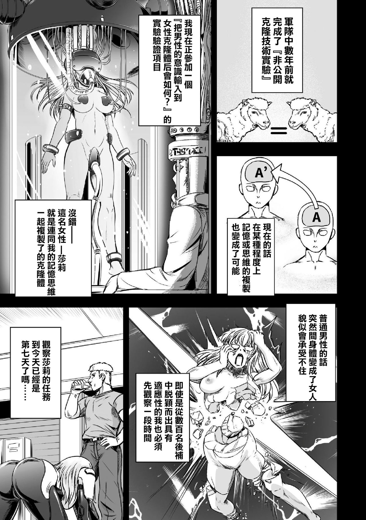 [菅野タカシ] クローンガール ラブファック (二次元コミックマガジン TS自分ヒロイン もう一人の俺がエロすぎて我慢できねぇ! Vol.2) [中国翻訳] [DL版]