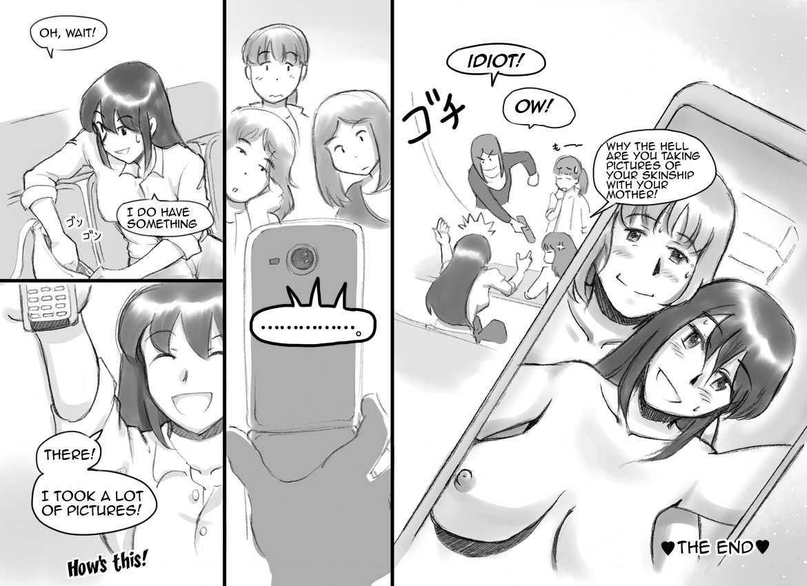 [Pink-Noise (みずいろ めがね)] 生えてる母★娘 ふたなりジャーニー [英訳]