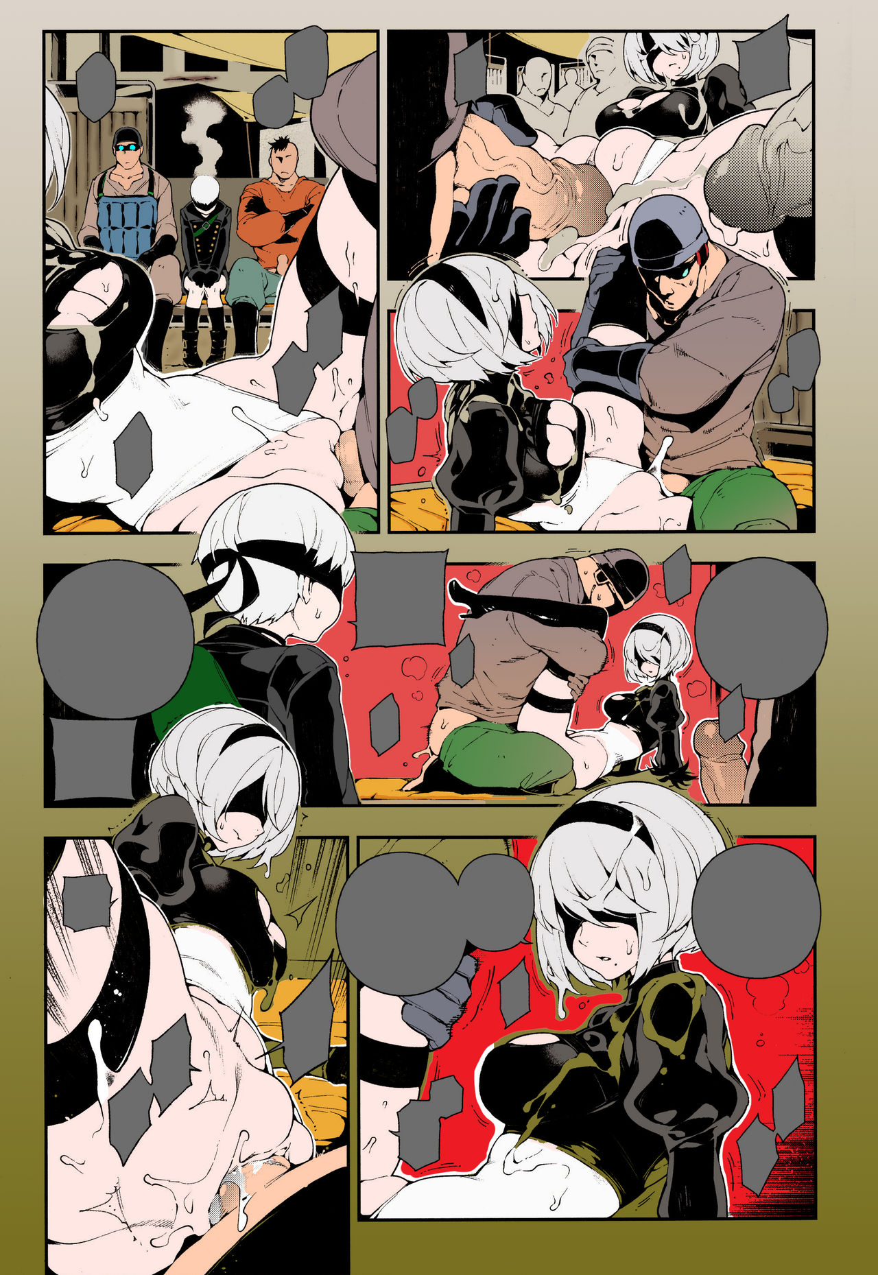 (FF31) [熊掌社 (魚生、俺正讀)] NieR : 2BR18 (ニーアオートマタ) [無字] [カラー化] [ページ欠落]