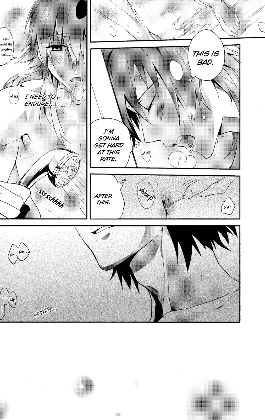 (C84) [smat. (朱月とまと)] 爽やか?バスタイム♥ (DRAMAtical Murder) [英訳] [無修正]