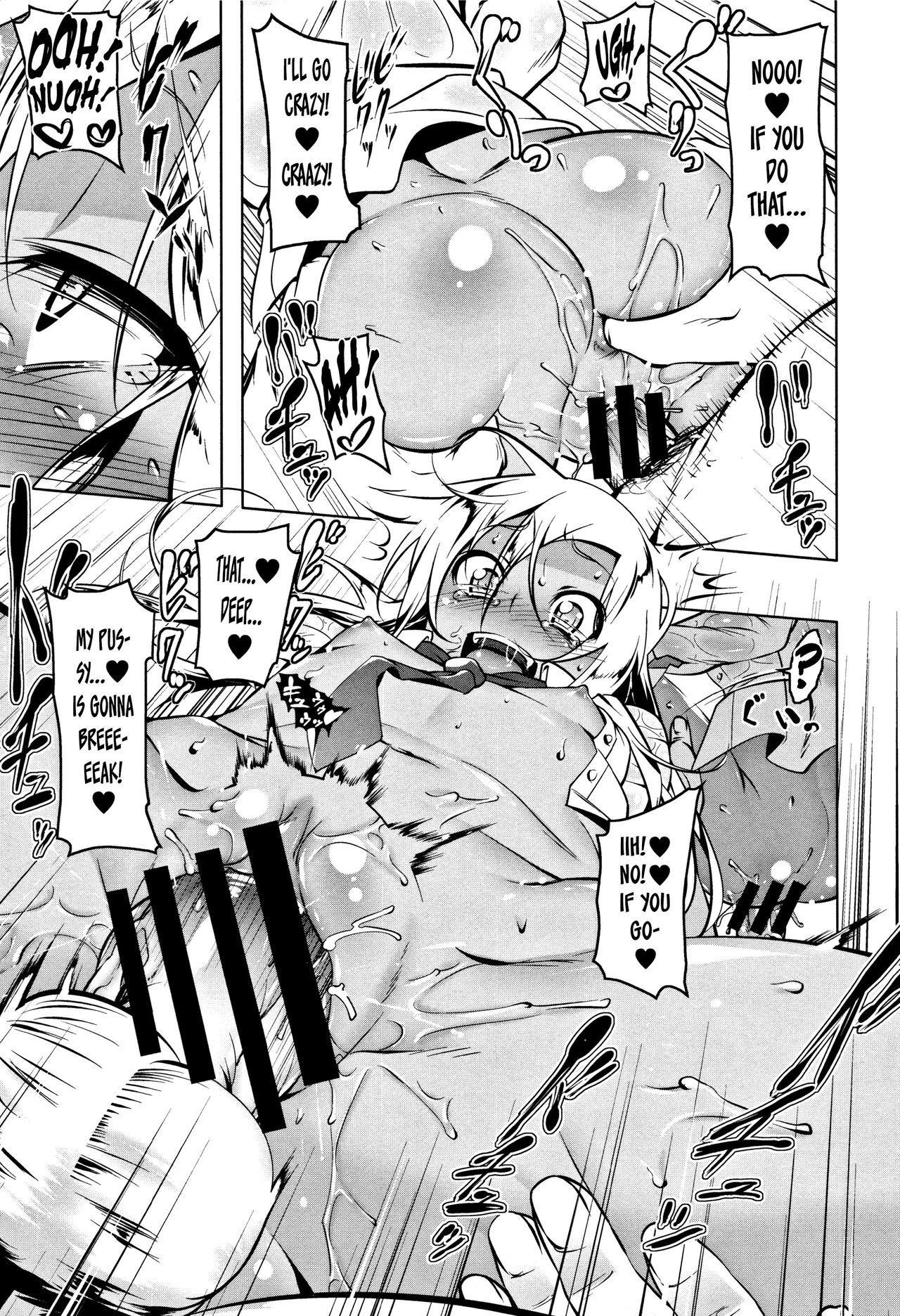 [田辺京] ぺたん娘♥びっち 第3-5話 [英訳]