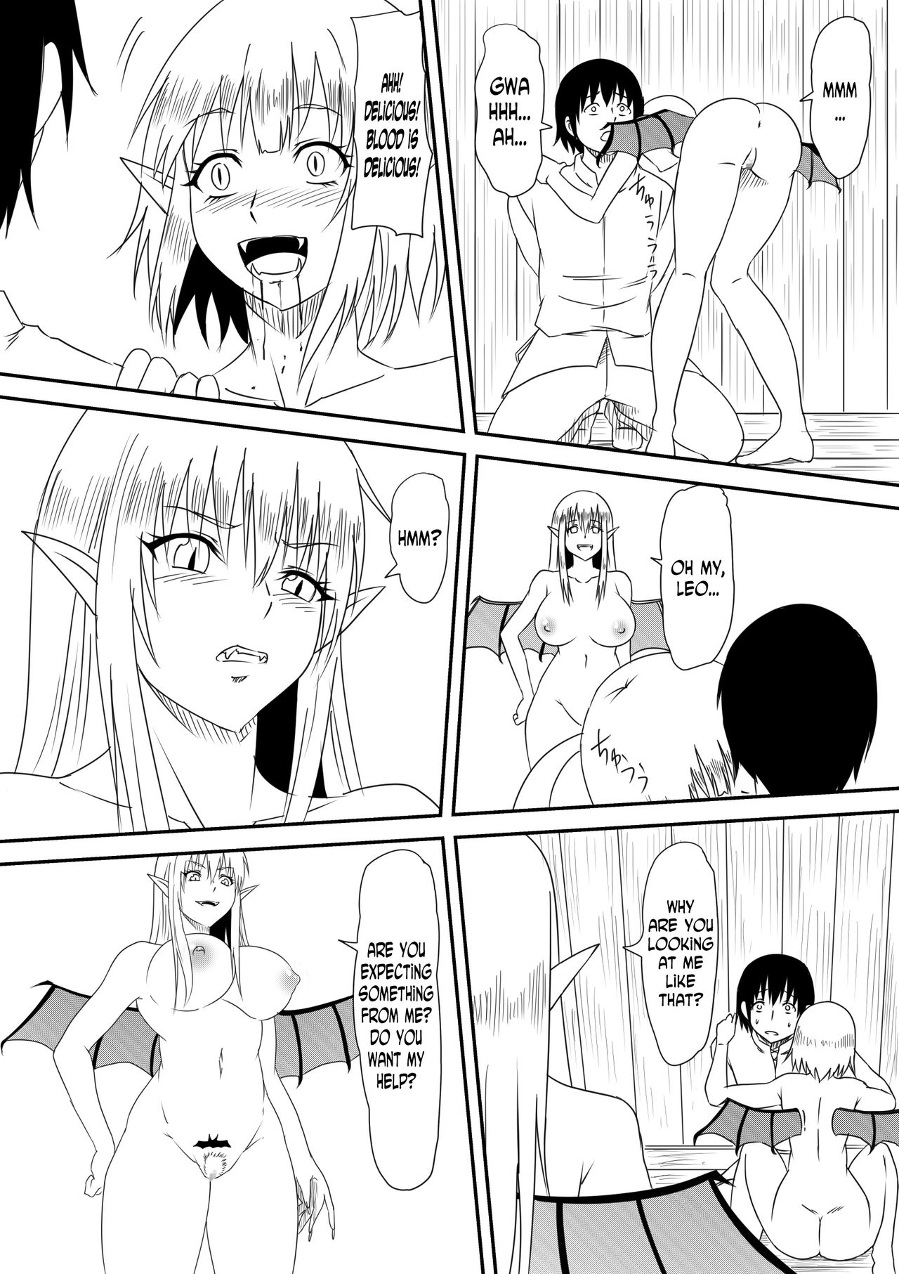 [三毛蔵亭] 吸血鬼に犯されまくった婚約者が挙句に自身も吸血鬼化して攻める側になる話 [英訳]