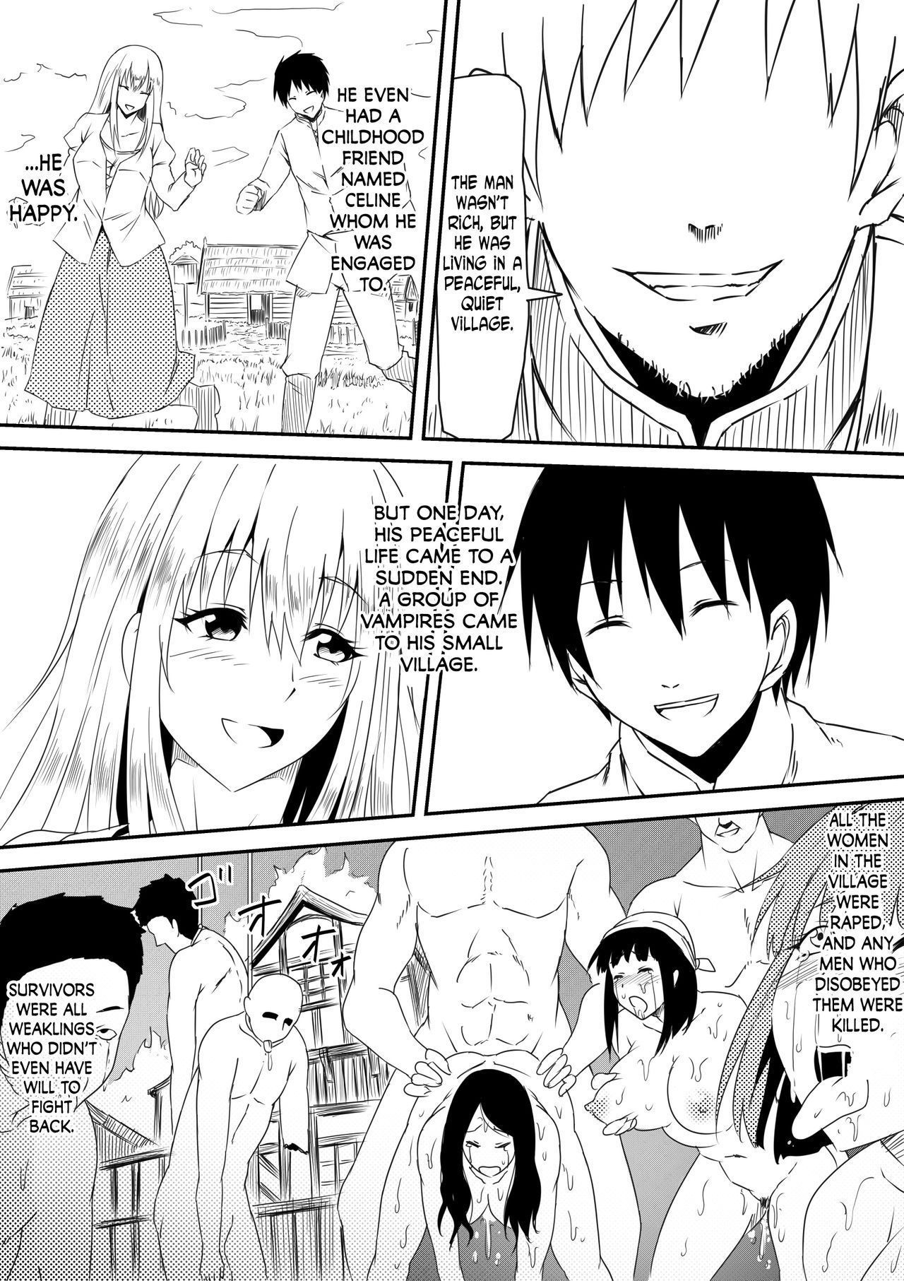[三毛蔵亭] 吸血鬼に犯されまくった婚約者が挙句に自身も吸血鬼化して攻める側になる話 [英訳]