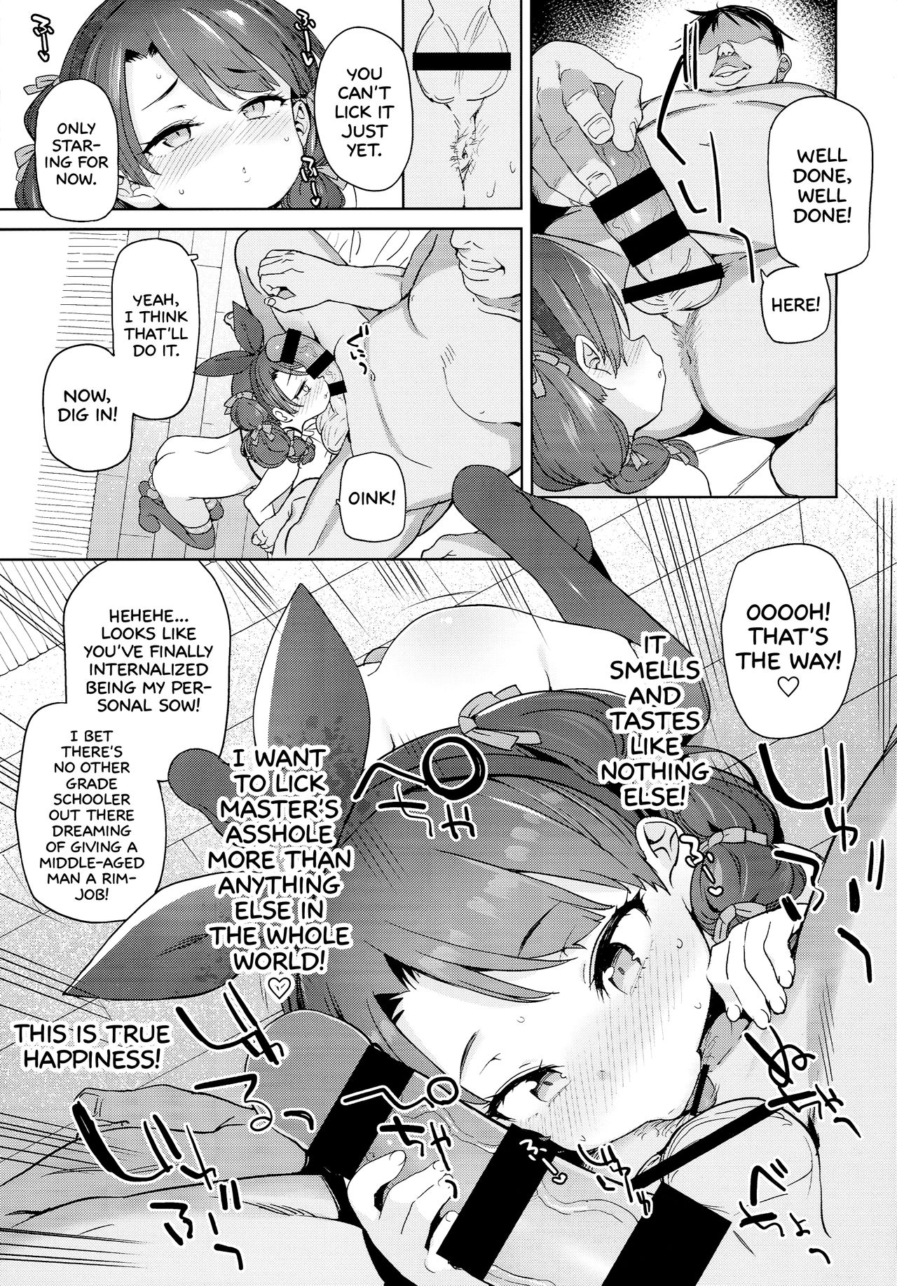 (C93) [飯食って寝る。 (あたげ)] クラスのお姫さま、幸せ雌豚に成り上がる。 [英訳]