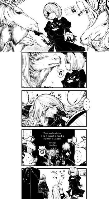 [Yuriwhale] 頭がどうかしている (NieR:Automata)