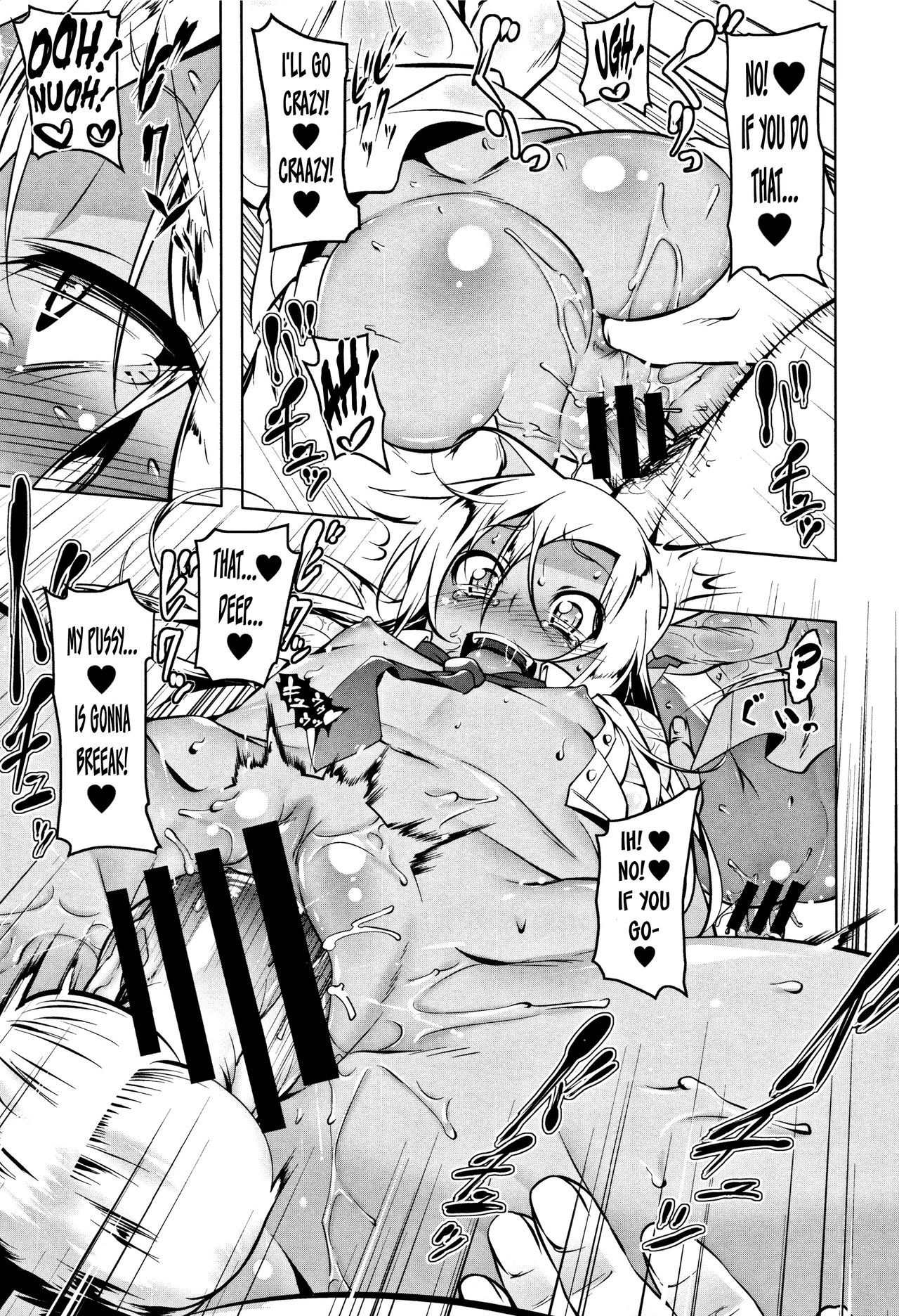 [田辺京] ぺたん娘びっち 第3、5話 [英訳]