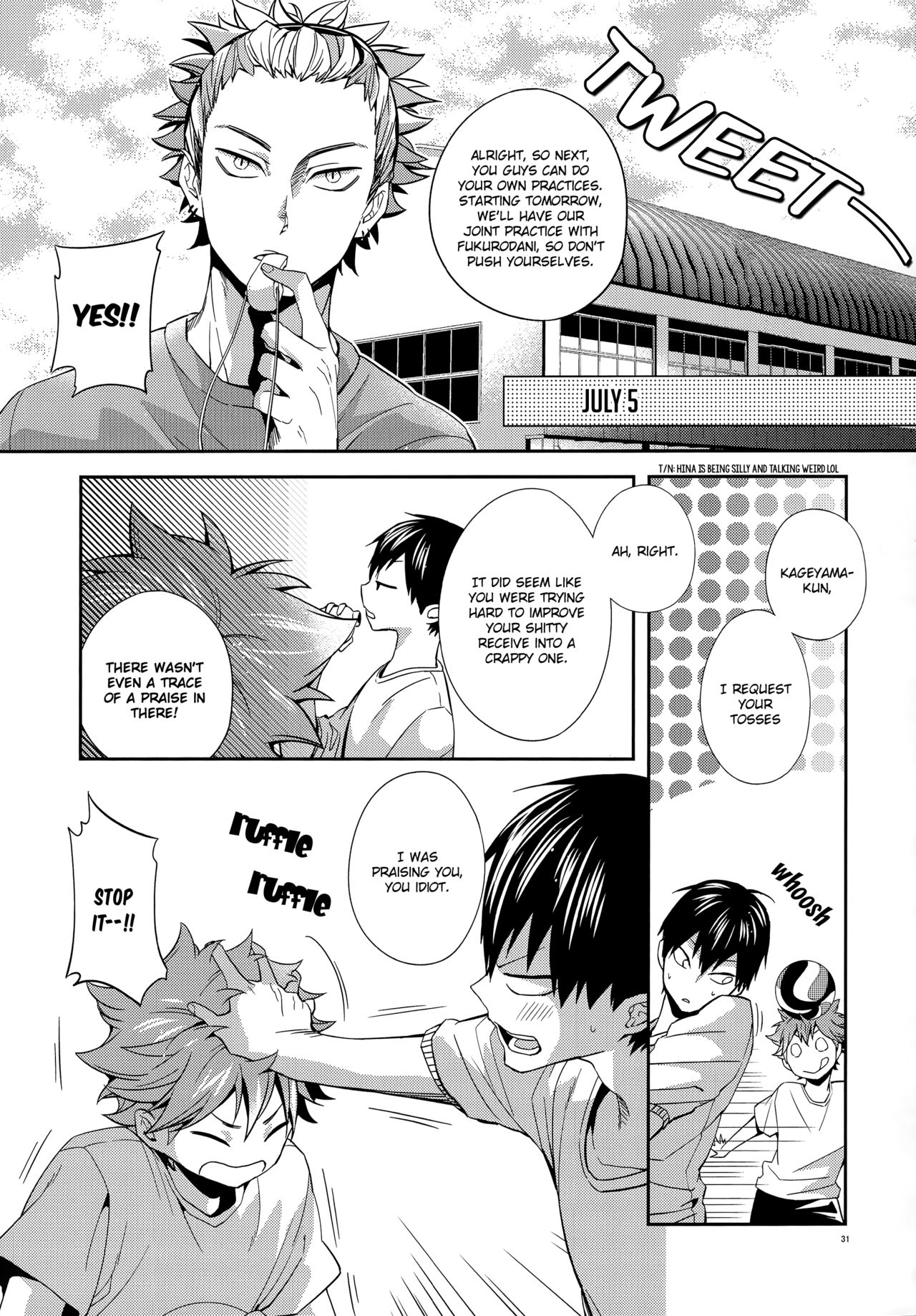 (C87) [零式 (かぼす)] Primary target -前編- (ハイキュー!!) [英訳]