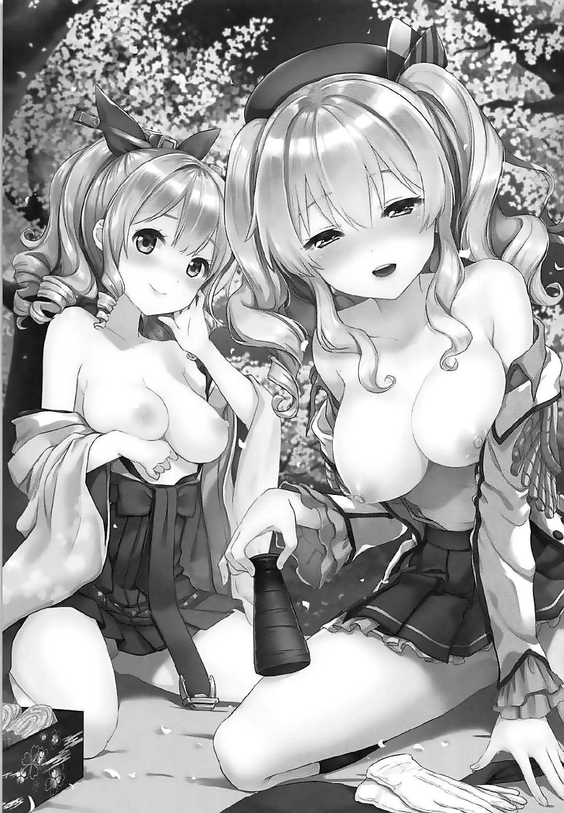(C93) [モニャモニャ (ShiBi)] 桜咲く夜、酒に酔った時 (艦隊これくしょん -艦これ-) [中国翻訳]