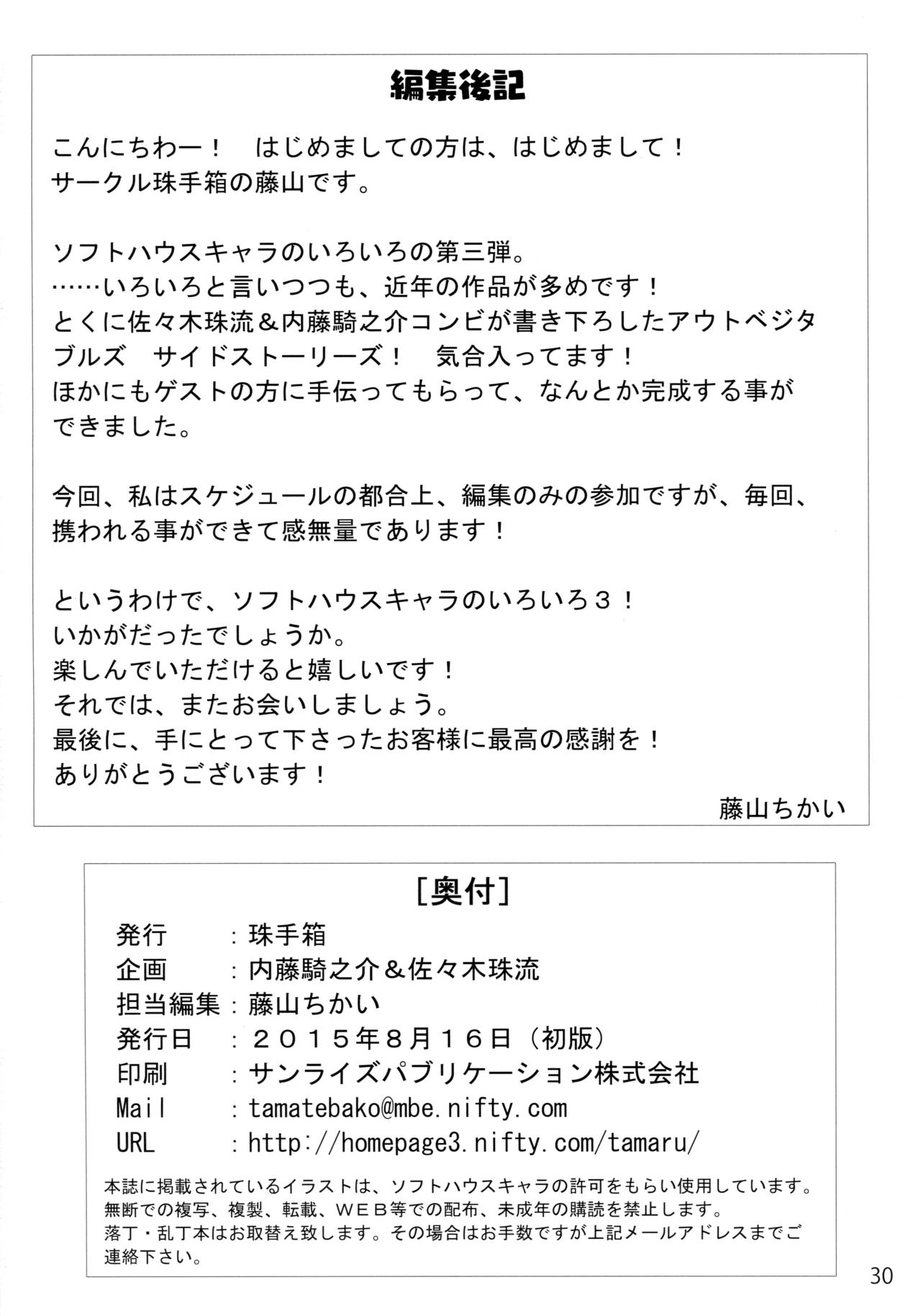 (C88) [珠手箱 (佐々木珠流)] ソフトハウスキャラのいろいろ3