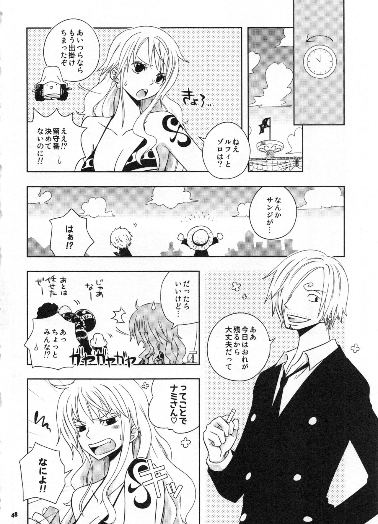 (C91) [Orange Typhoon (山田エナ子)] SweetNess 3 サンジ×ナミ再録集 (ワンピース)