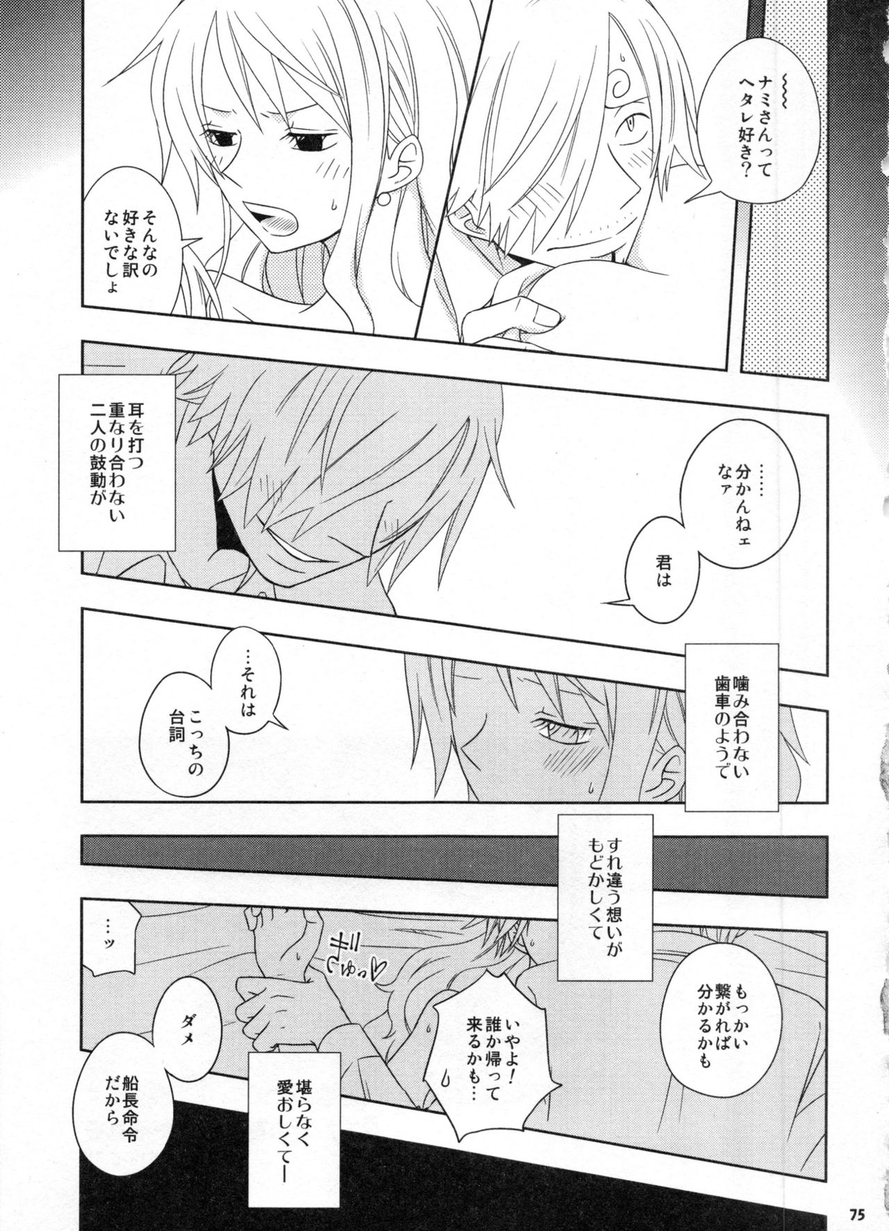 (C91) [Orange Typhoon (山田エナ子)] SweetNess 3 サンジ×ナミ再録集 (ワンピース)