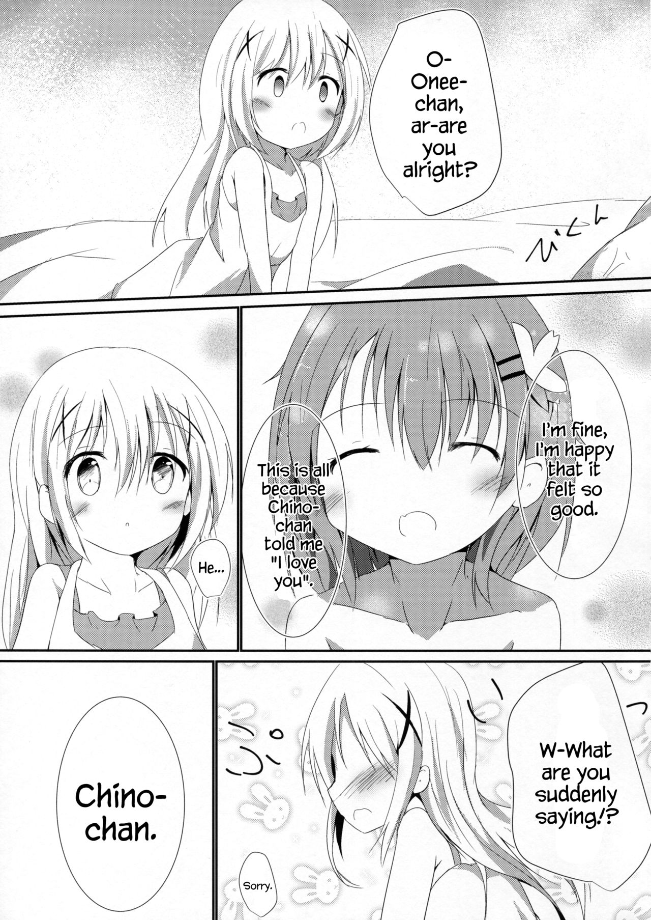 (COMIC1☆10) [あとりえひなた (ひなた悠)] Sister or Not Sister?? (ご注文はうさぎですか?) [英訳]