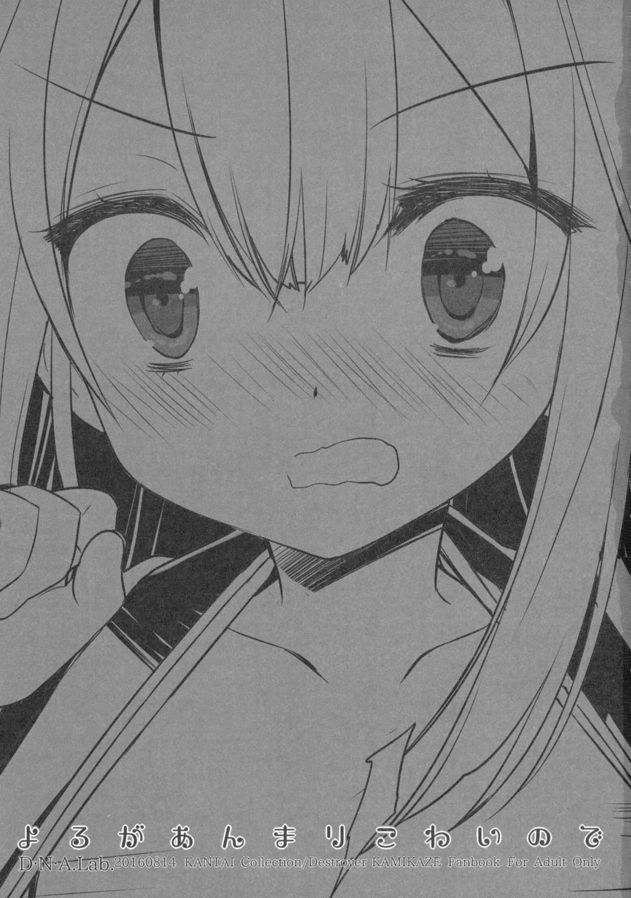 (C90) [D・N・A.Lab. (ミヤスリサ)] よるがあんまりこわいので (艦隊これくしょん -艦これ-)