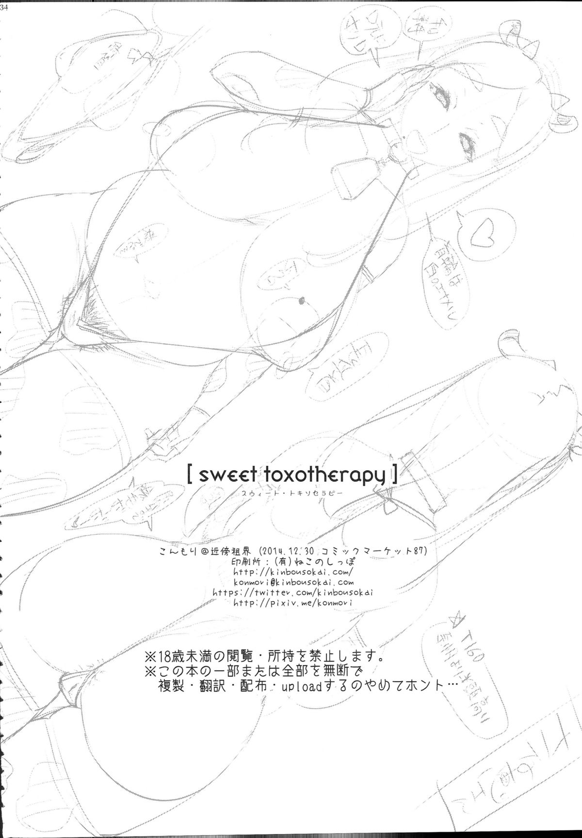 (C87) [近傍租界 (こんもり)] sweet toxotherapy [英訳]