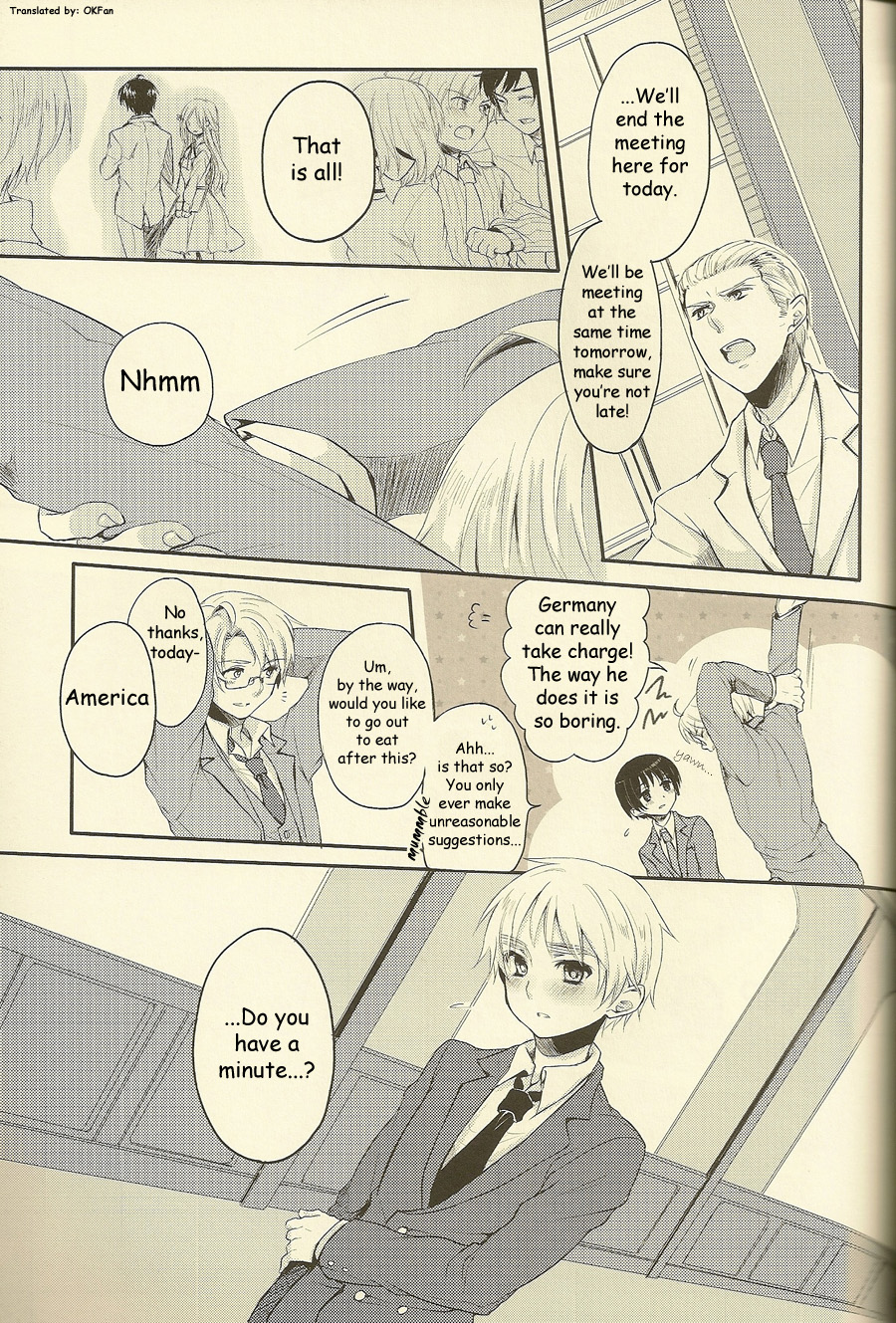 [Yes,sir. (えぷ子)] 童貞よ大志を抱け!! (Axis Powers ヘタリア) [英訳]