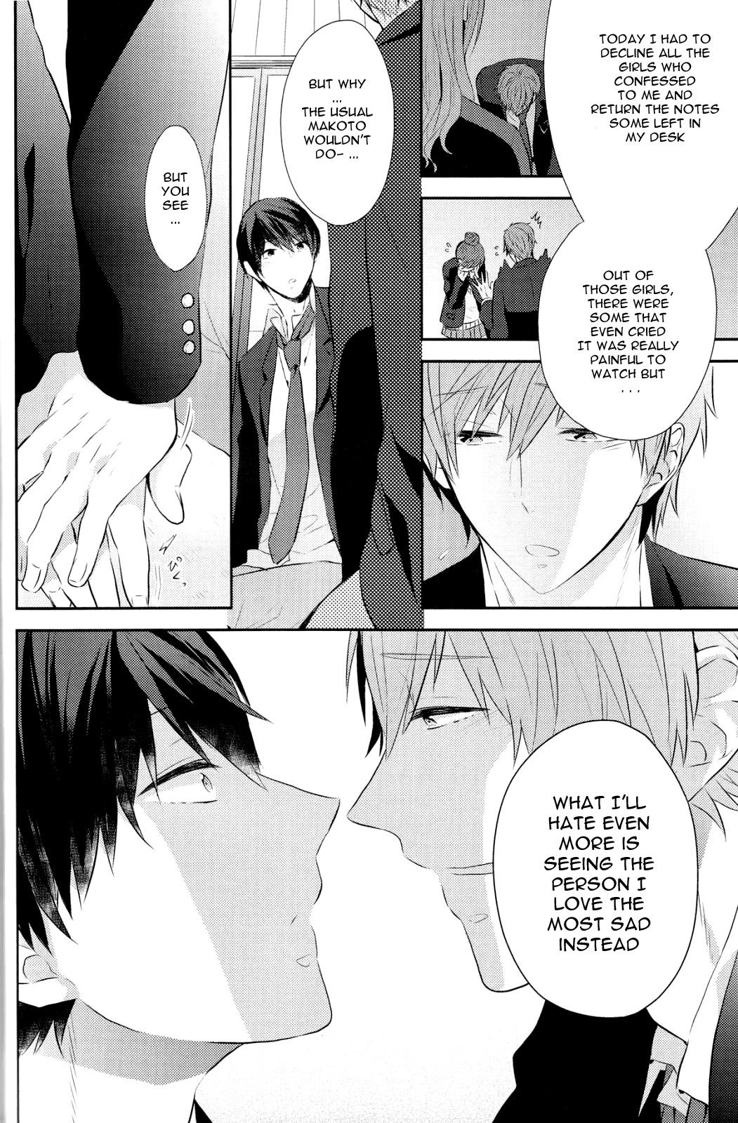 (恋愛サバイバル) [CrashRush (げっし)] 甘くて、苦いの。 (Free!) [英訳]