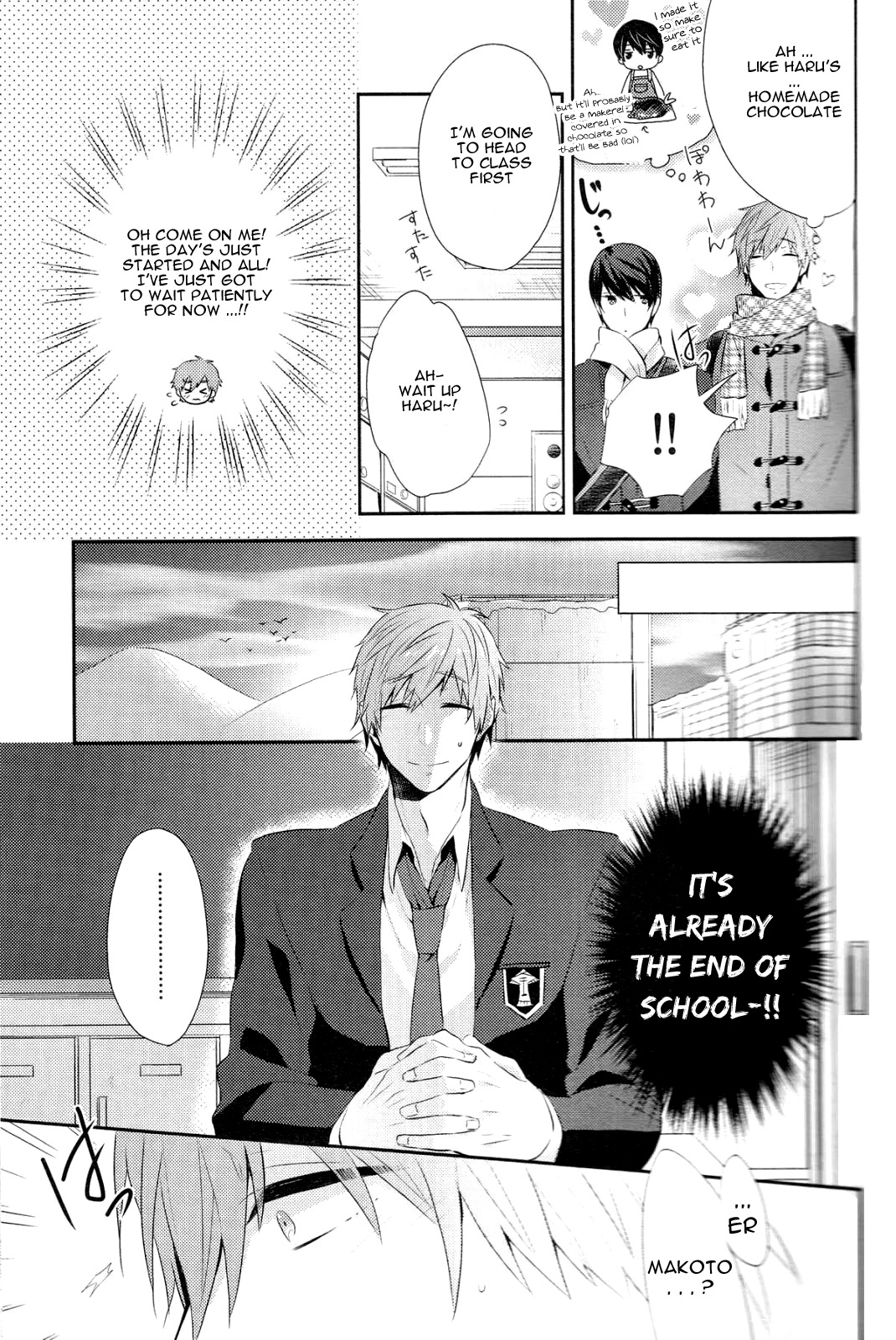 (恋愛サバイバル) [CrashRush (げっし)] 甘くて、苦いの。 (Free!) [英訳]