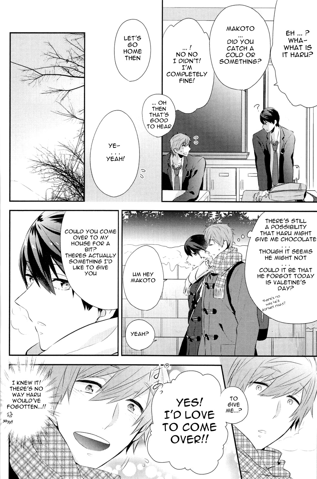 (恋愛サバイバル) [CrashRush (げっし)] 甘くて、苦いの。 (Free!) [英訳]