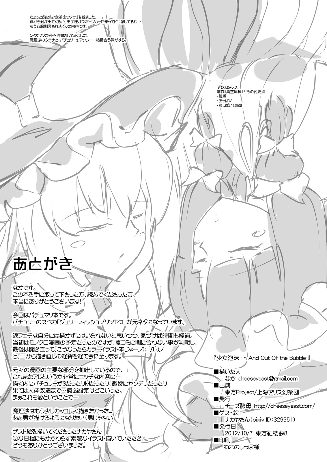 [チーズ酵母 (なか)] 少女泡沫 -In And Out Of the Bubble- (東方Project) [DL版]