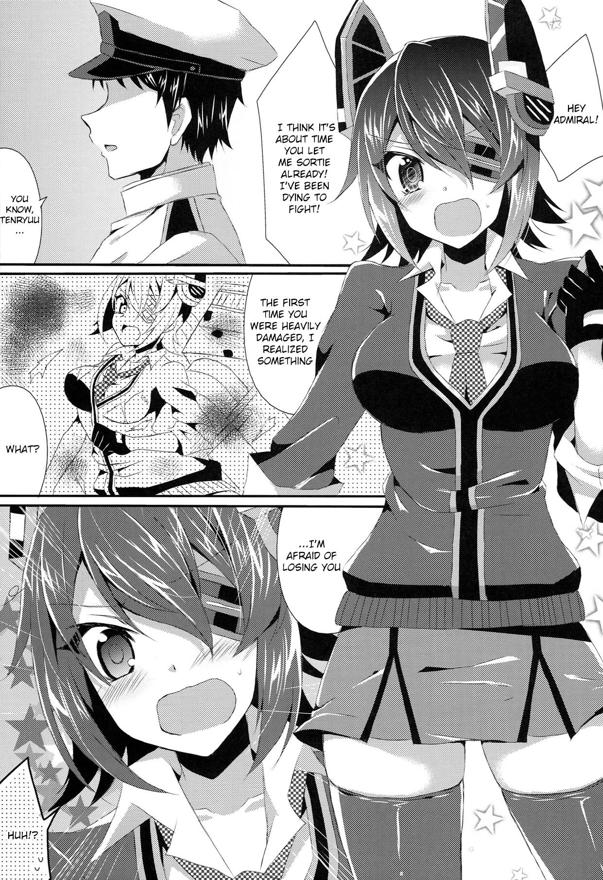 (C85) [PINK.in BLACK (かなる)] 天龍が可愛すぎて提督は我慢の限界 (艦隊これくしょん -艦これ-) [英訳]