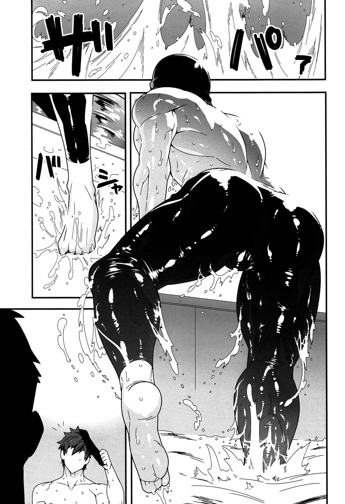 (C86) [まらぱるて (小島祥太朗)] 水の中の涙は (Free!) [英訳]